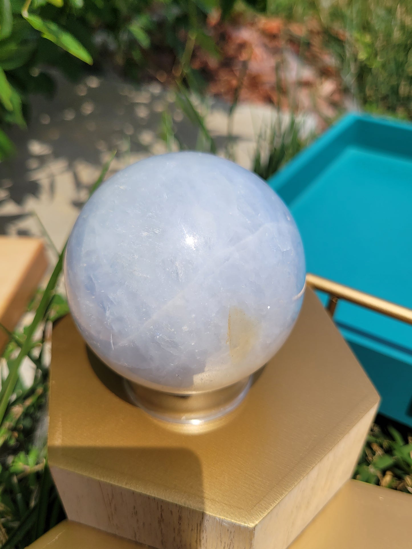 Blue Calcite Sphere