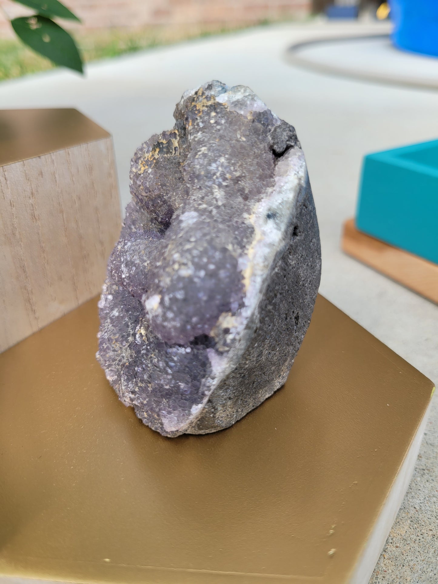 Funky Amethyst Cut Base Geode