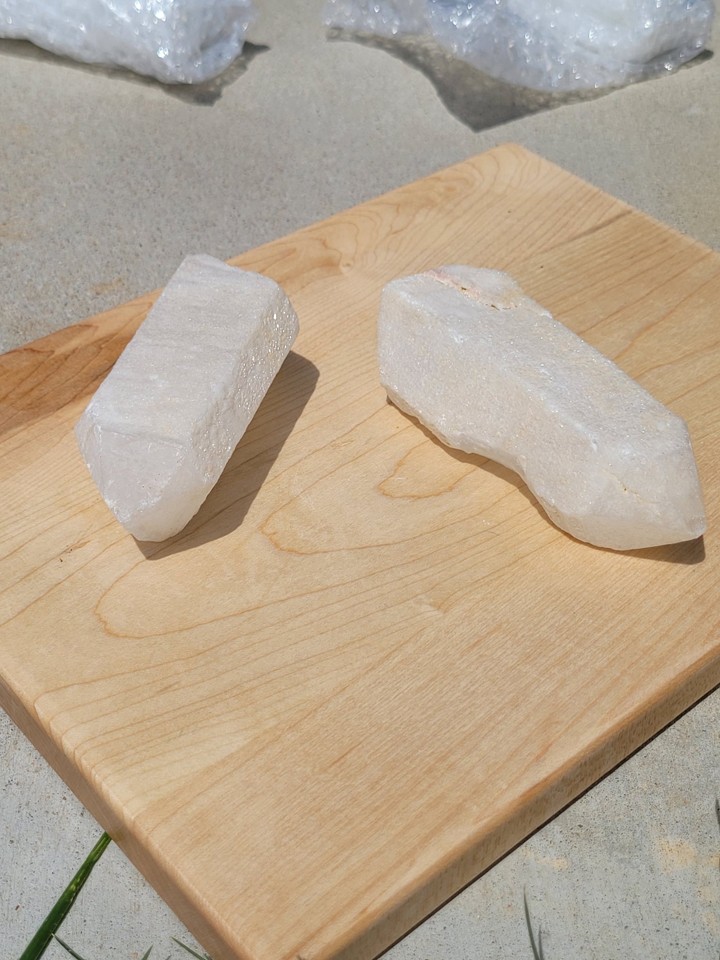 Raw Quartz Coated Quartz Points
