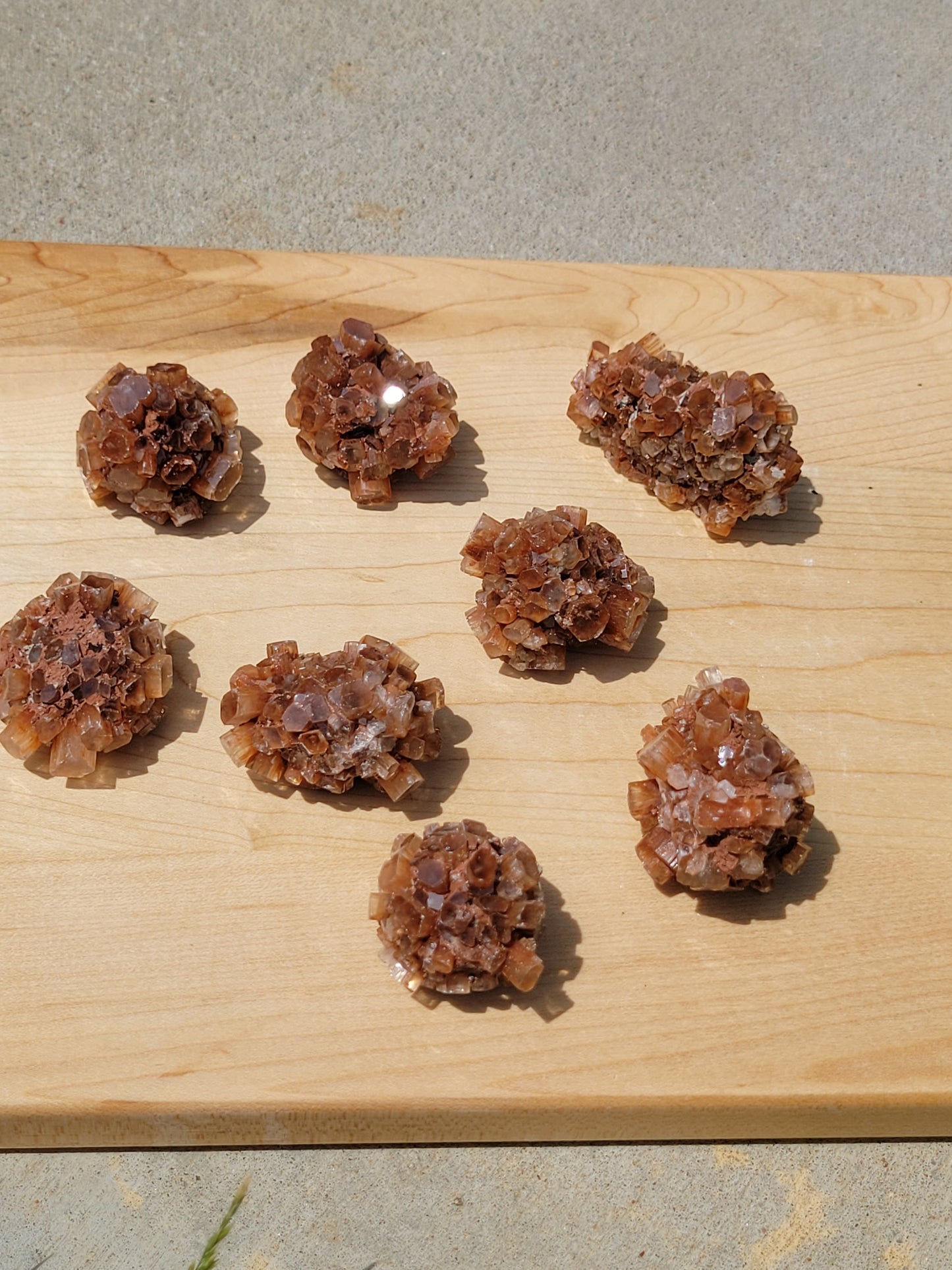 Raw Red Aragonite Specimens