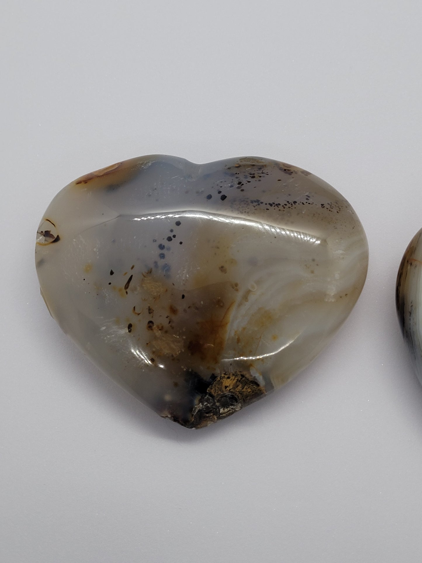 Large Dendritic Agate Hearts