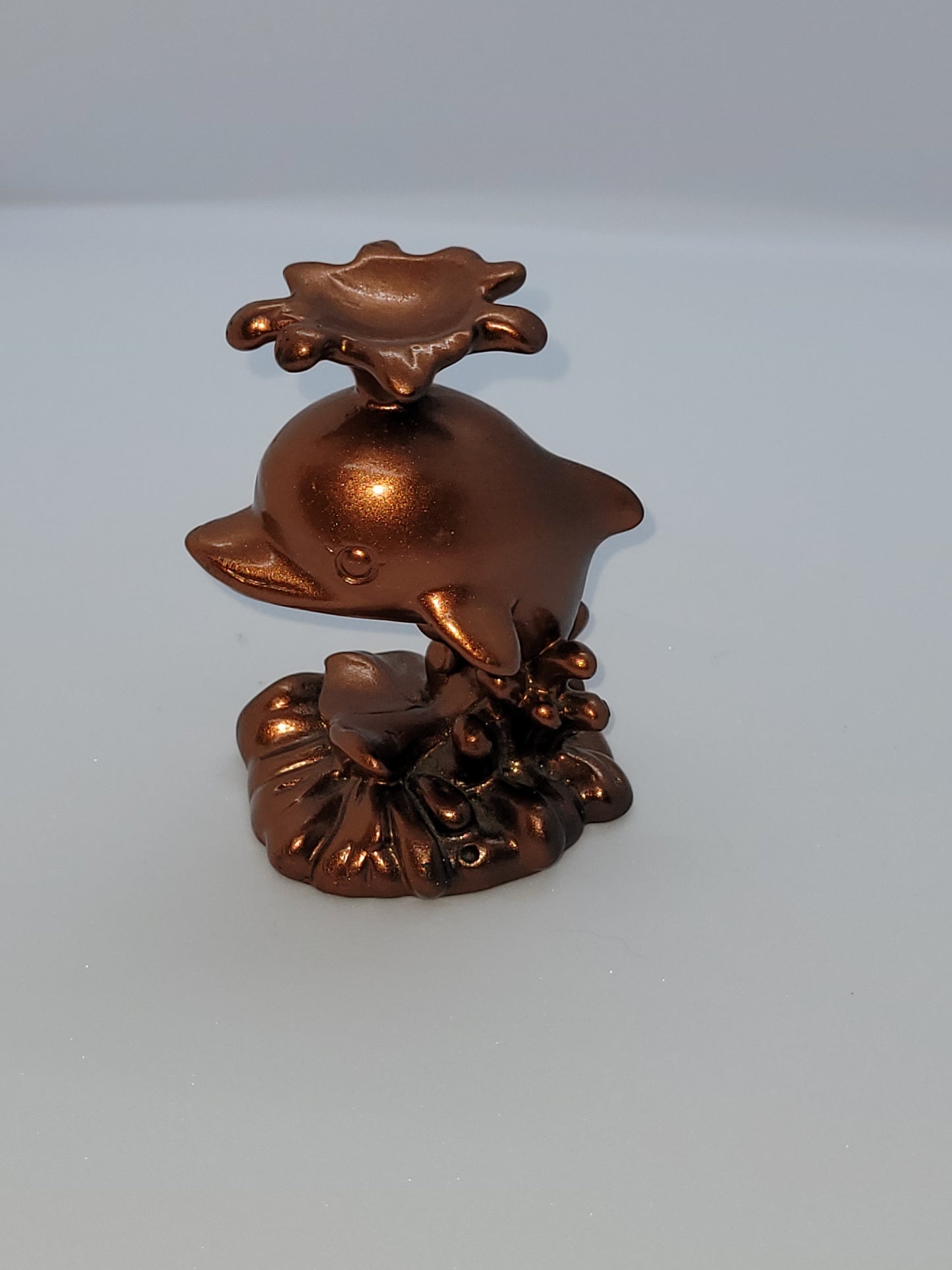 Bronze Dolphin Sphere Stand
