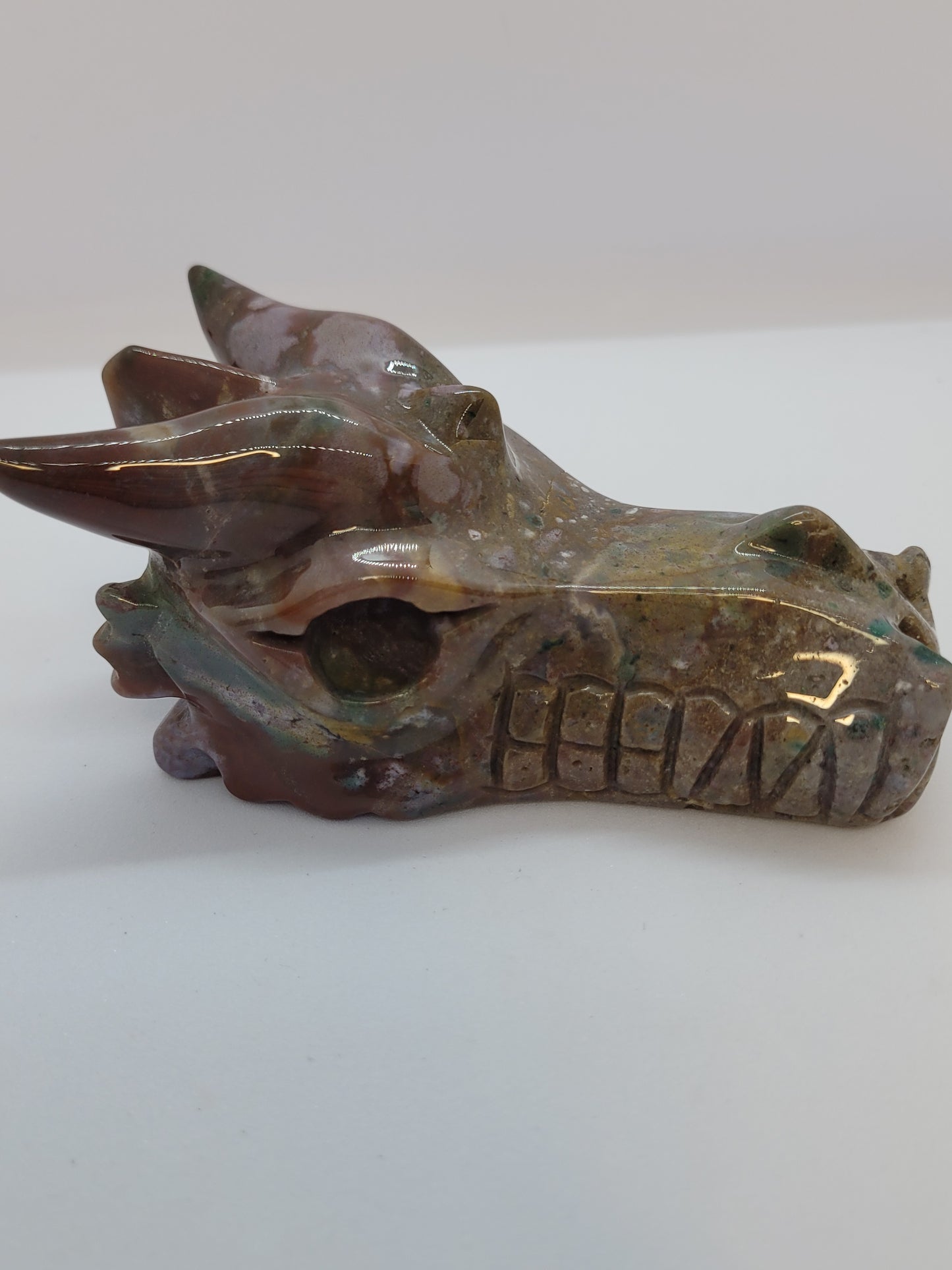 Large OJ Dragon head carving