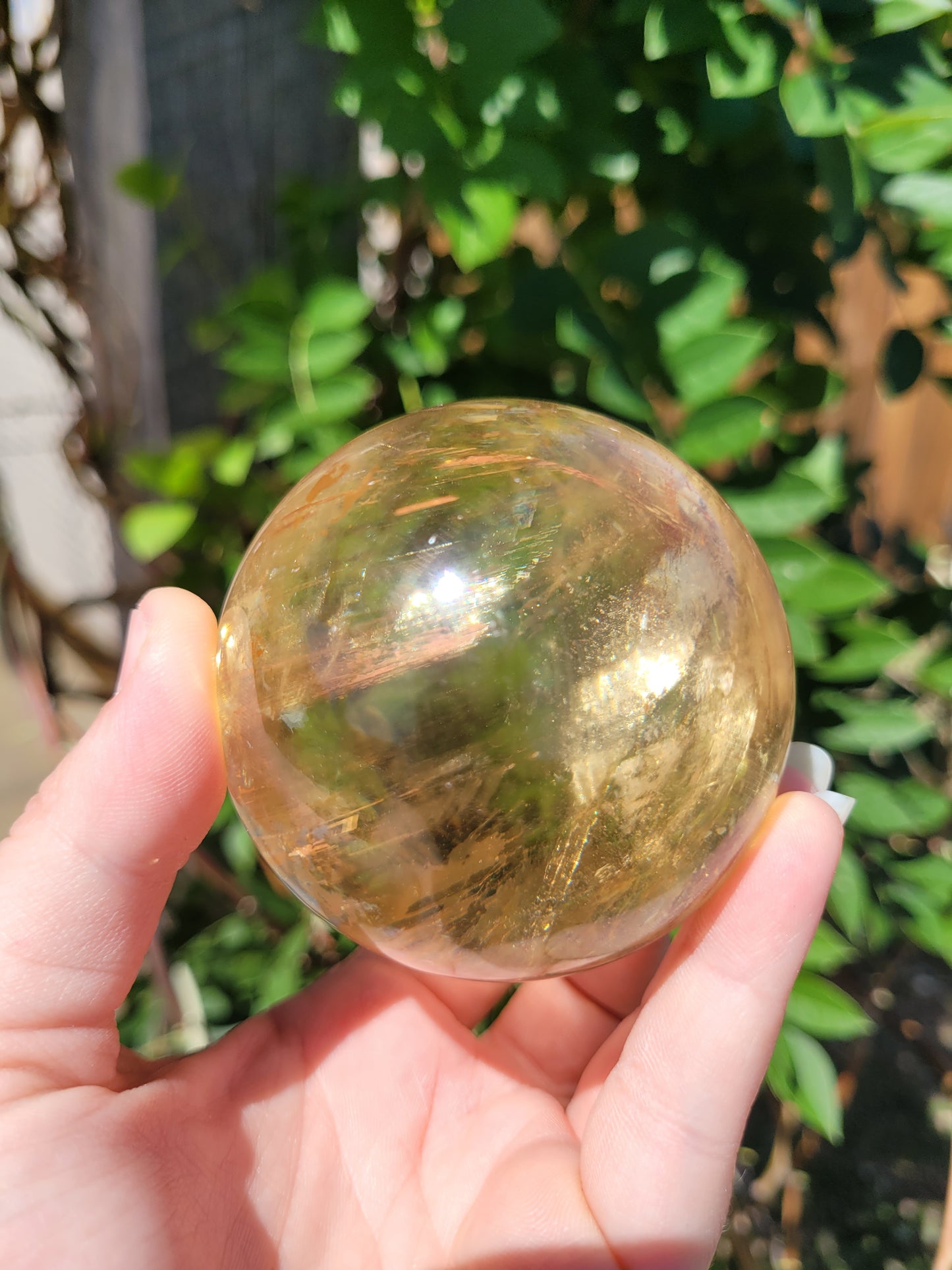 Optical Honey Calcite Sphers