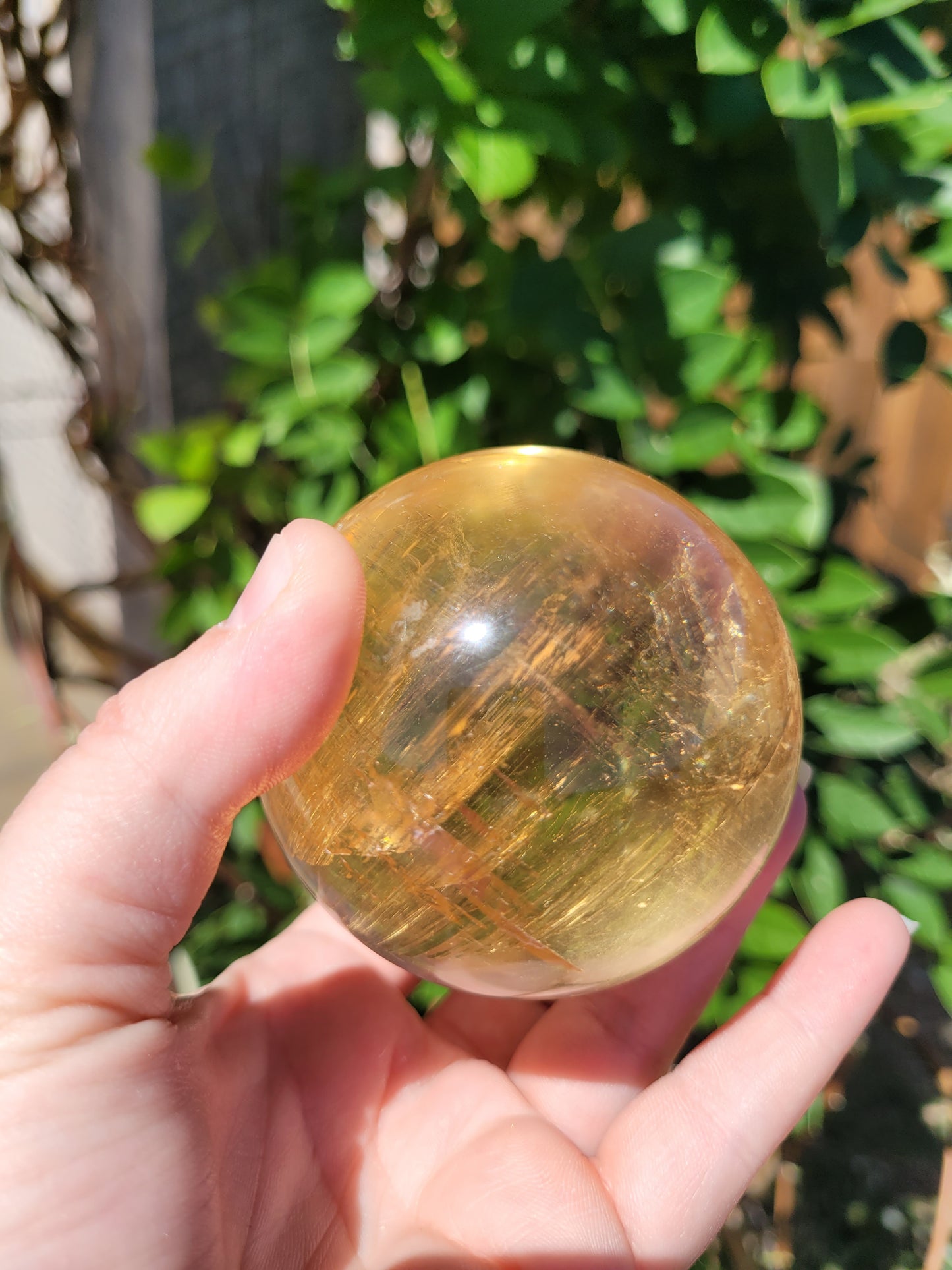 Optical Honey Calcite Sphers