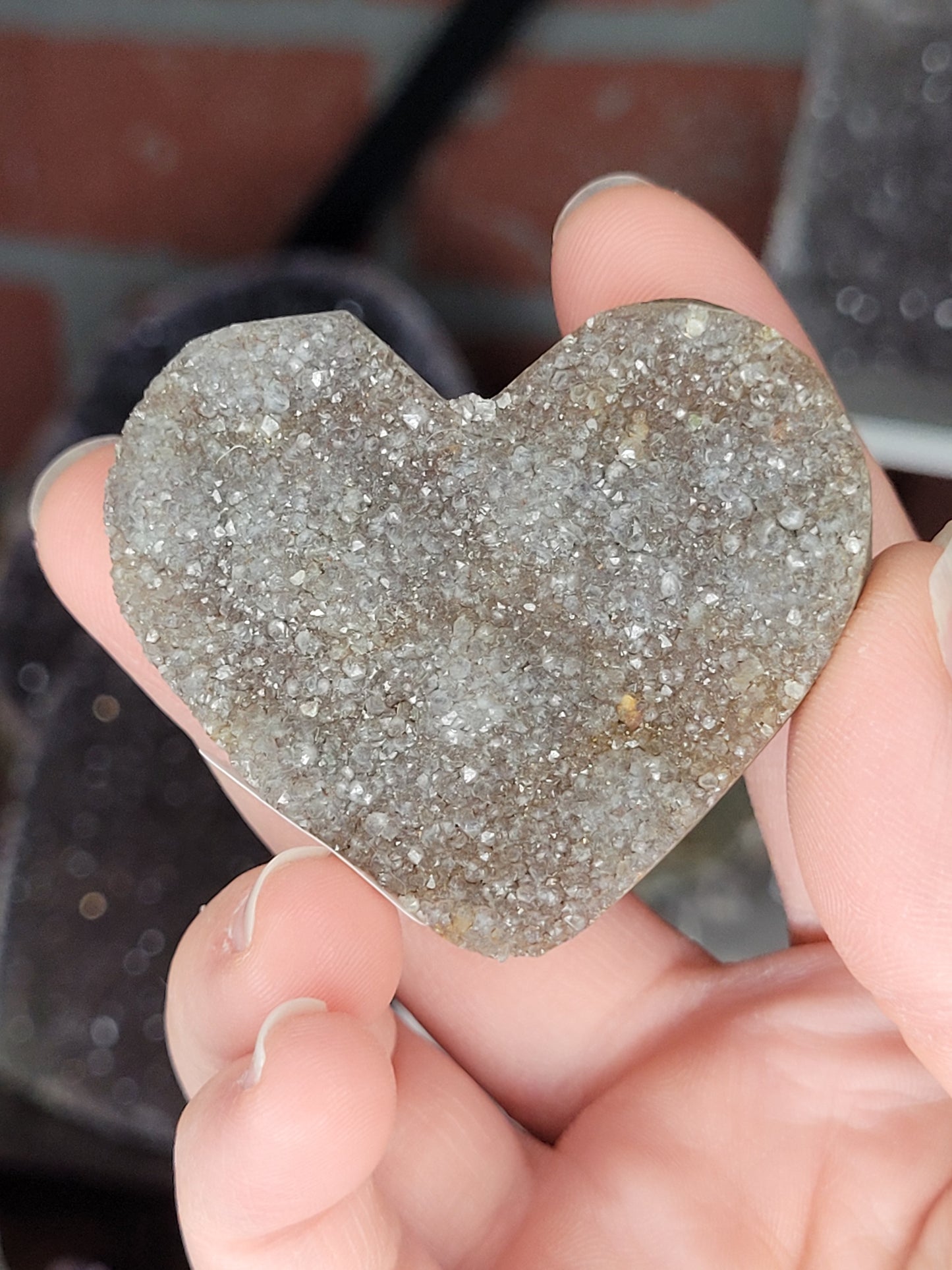 Assorted Raw Amethyst Hearts
