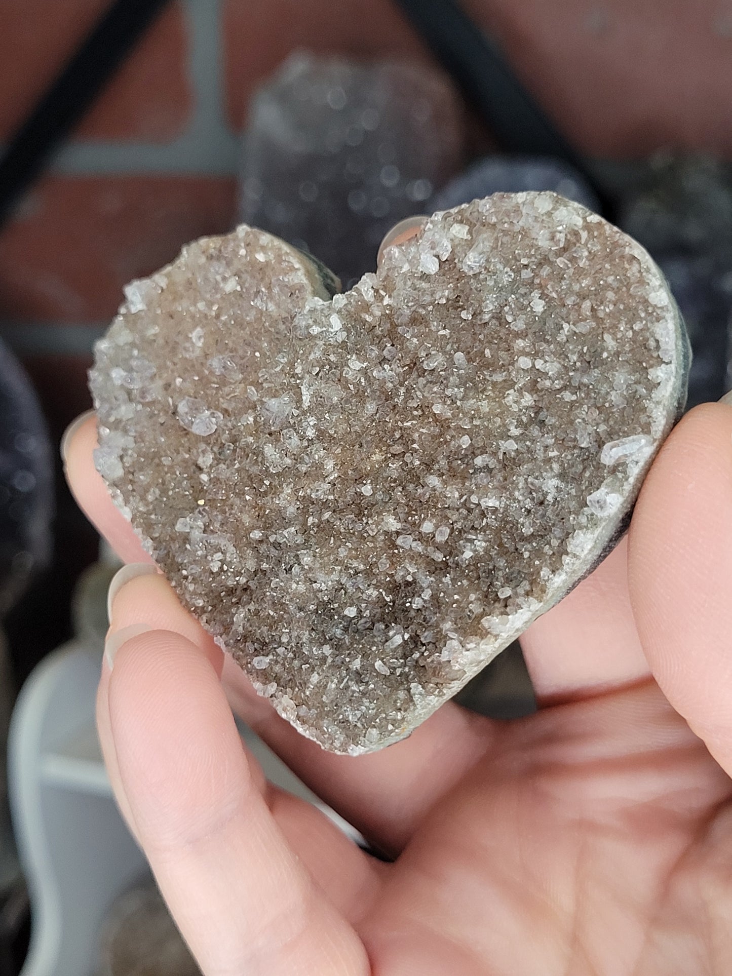 Assorted Raw Amethyst Hearts