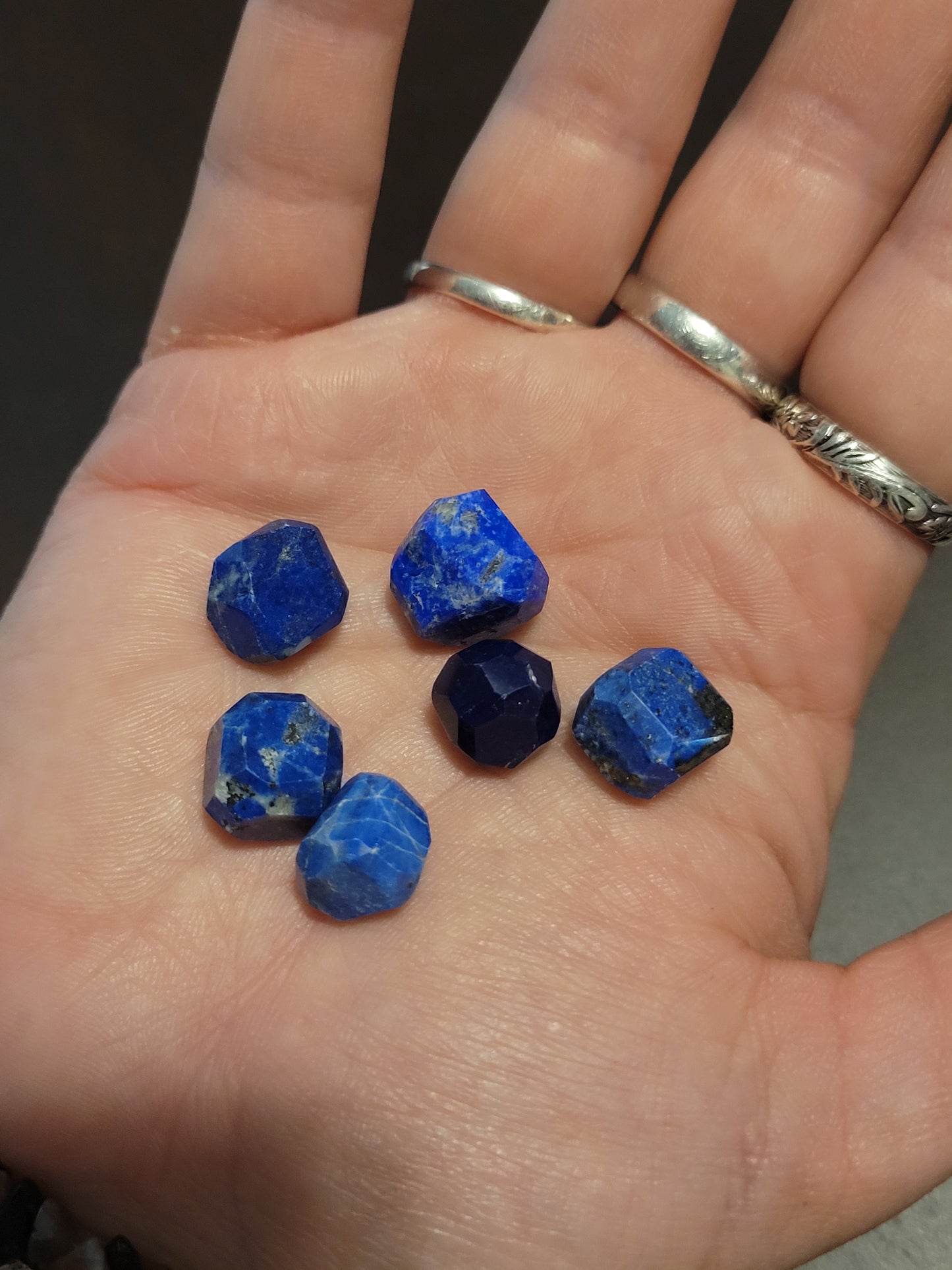 Faceted Lapis Lazuli Gems - XS