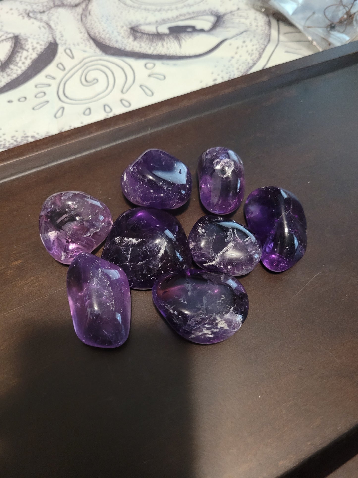 Brazilian Amethyst Tumbles - Large/XL