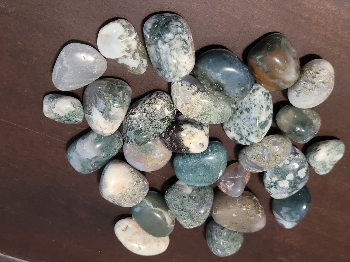 Moss Agate Tumbles