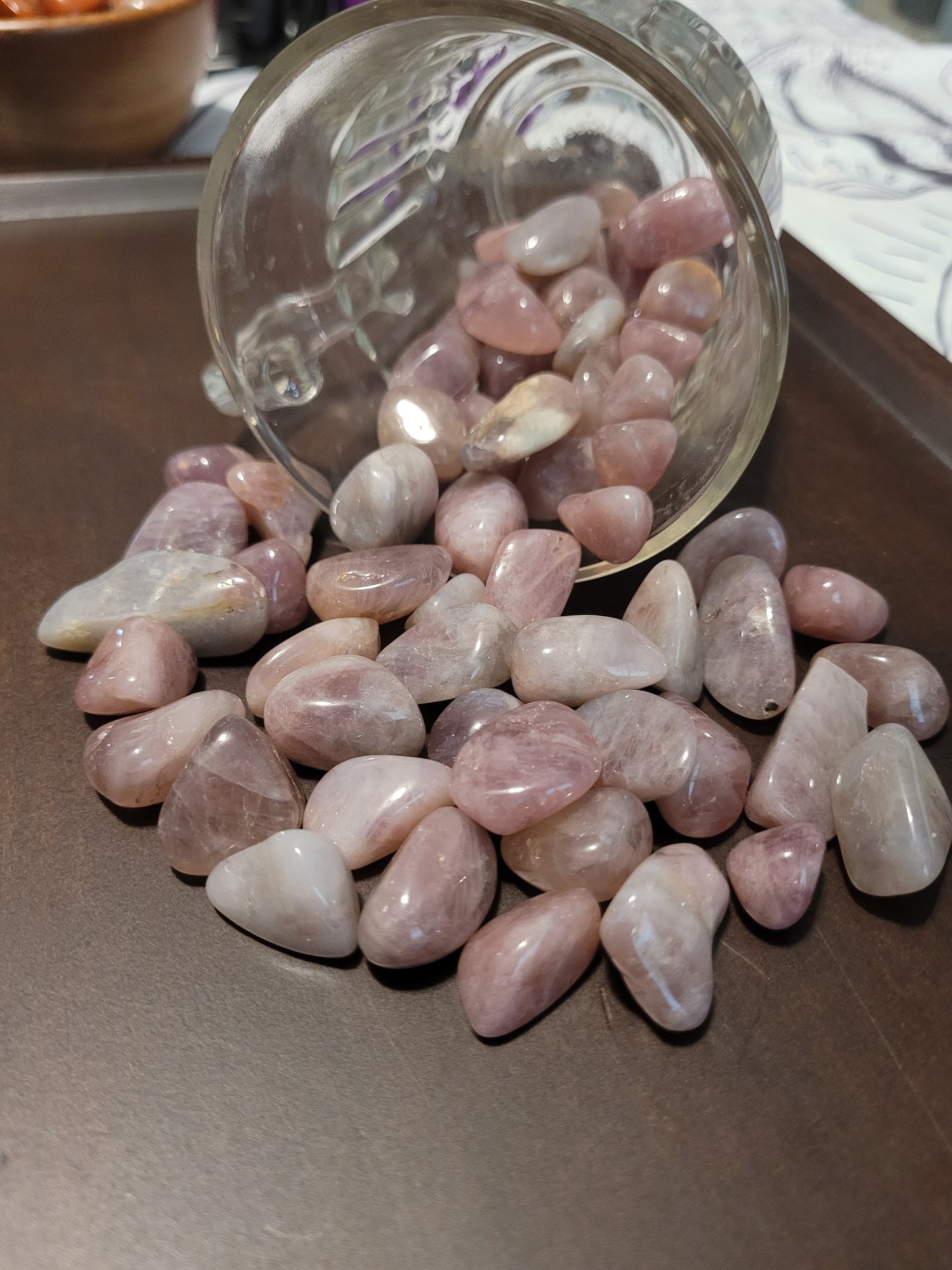 Lavendar Rose Quartz Tumbles - Small