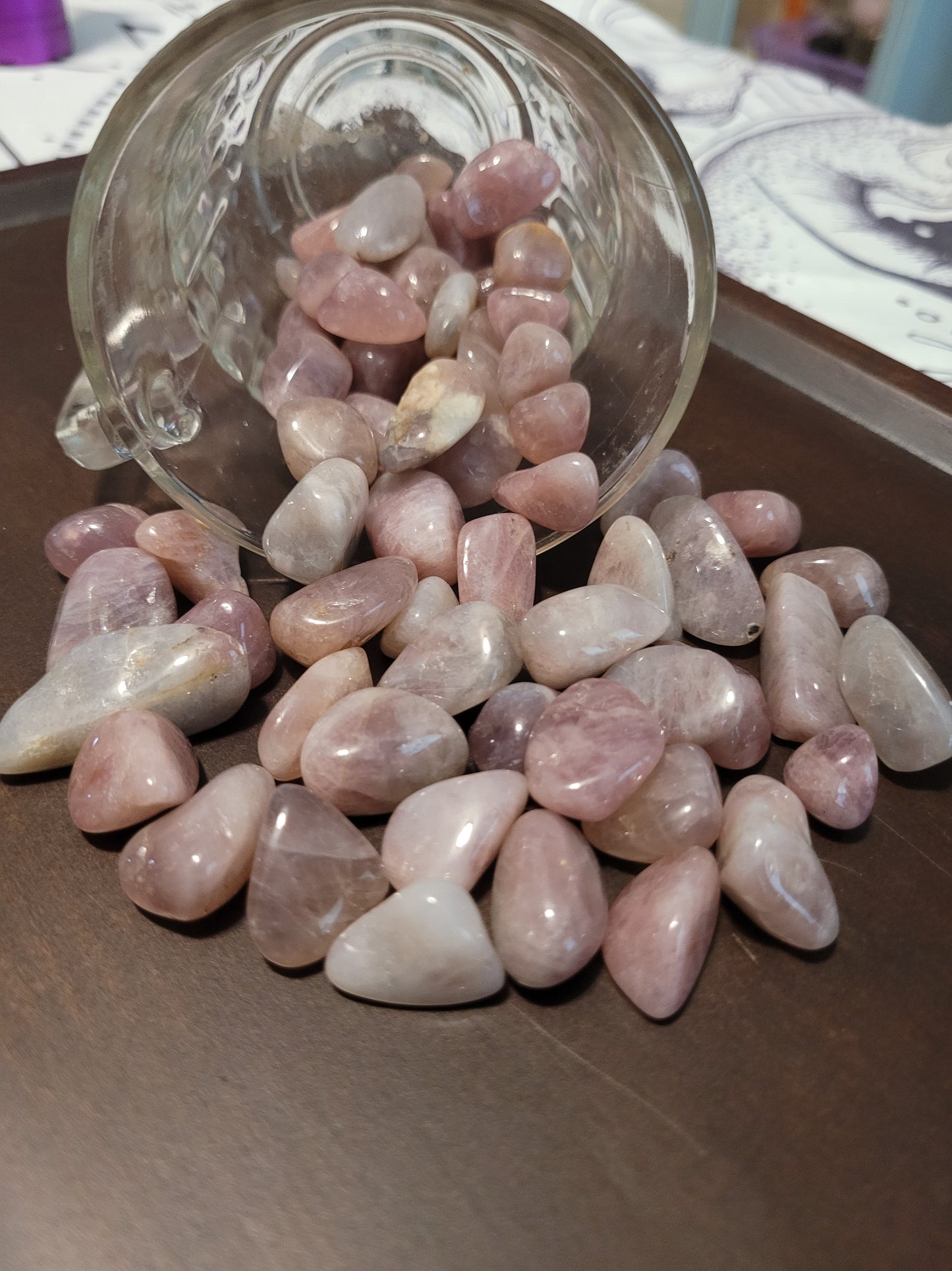 Lavendar Rose Quartz Tumbles - Small