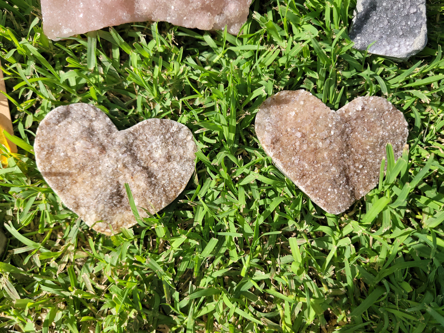 Assorted Raw Amethyst Hearts