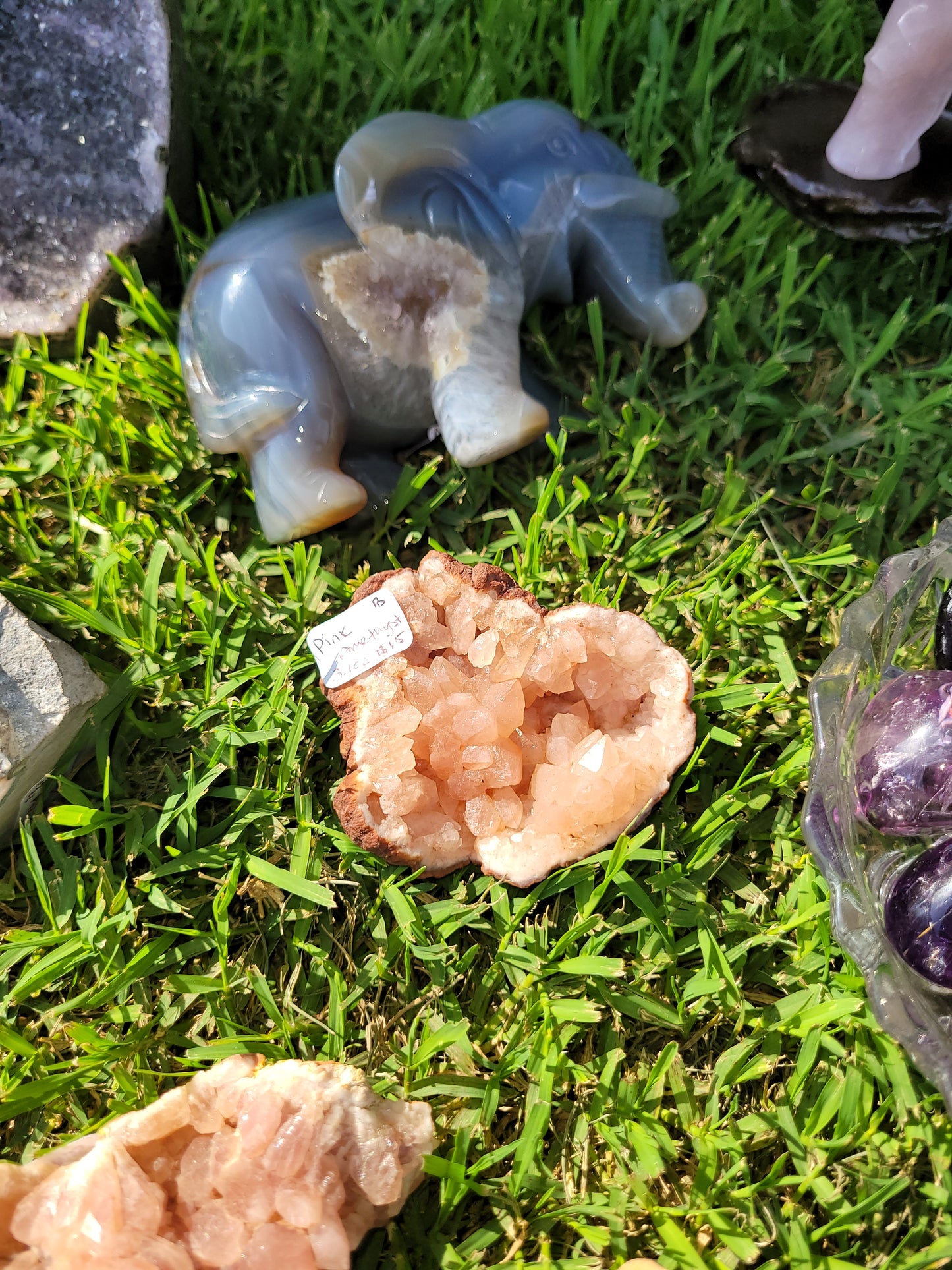 Pink Amethyst Geode Specimens