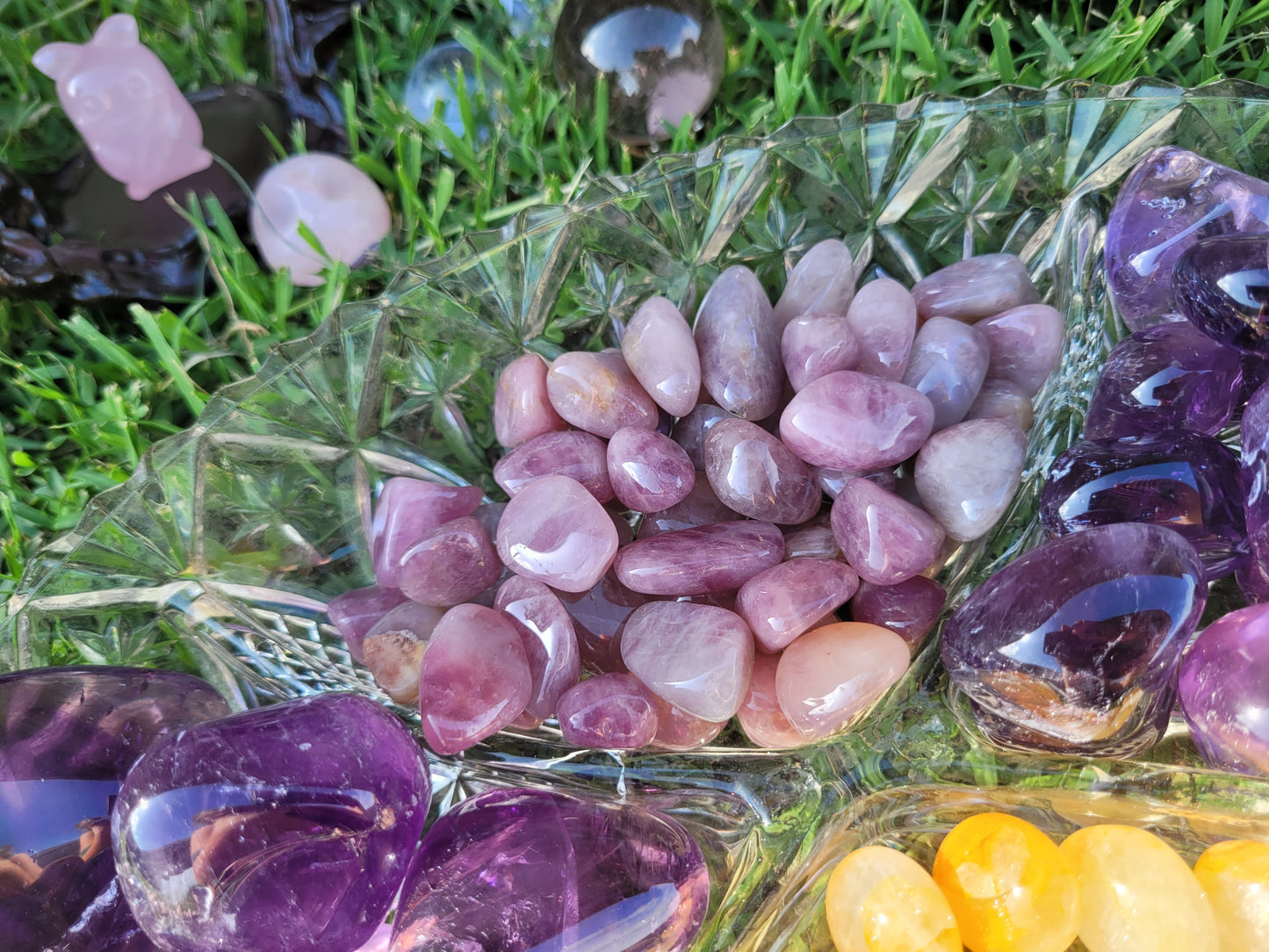 Lavendar Rose Quartz Tumbles - Small