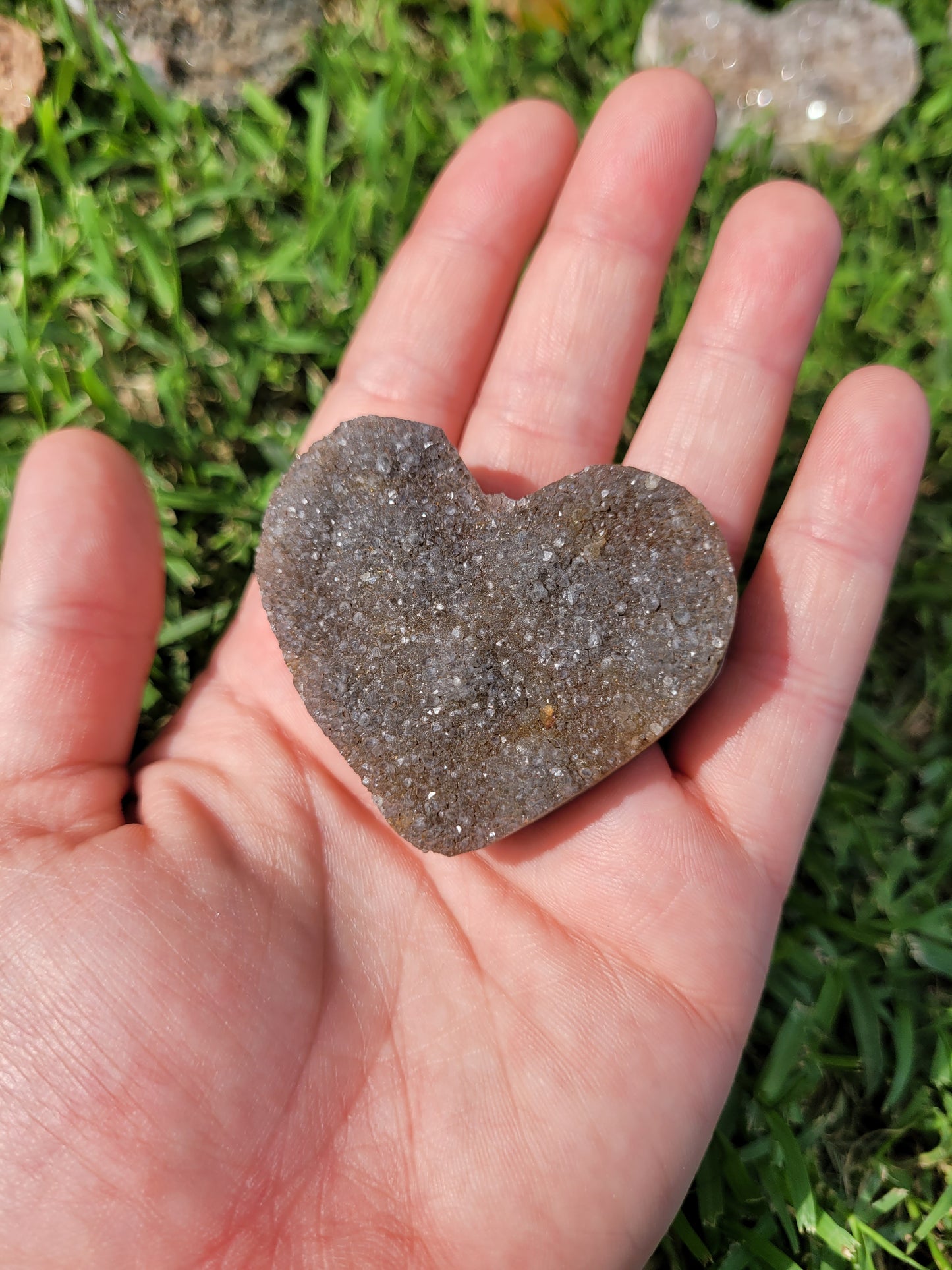 Assorted Raw Amethyst Hearts