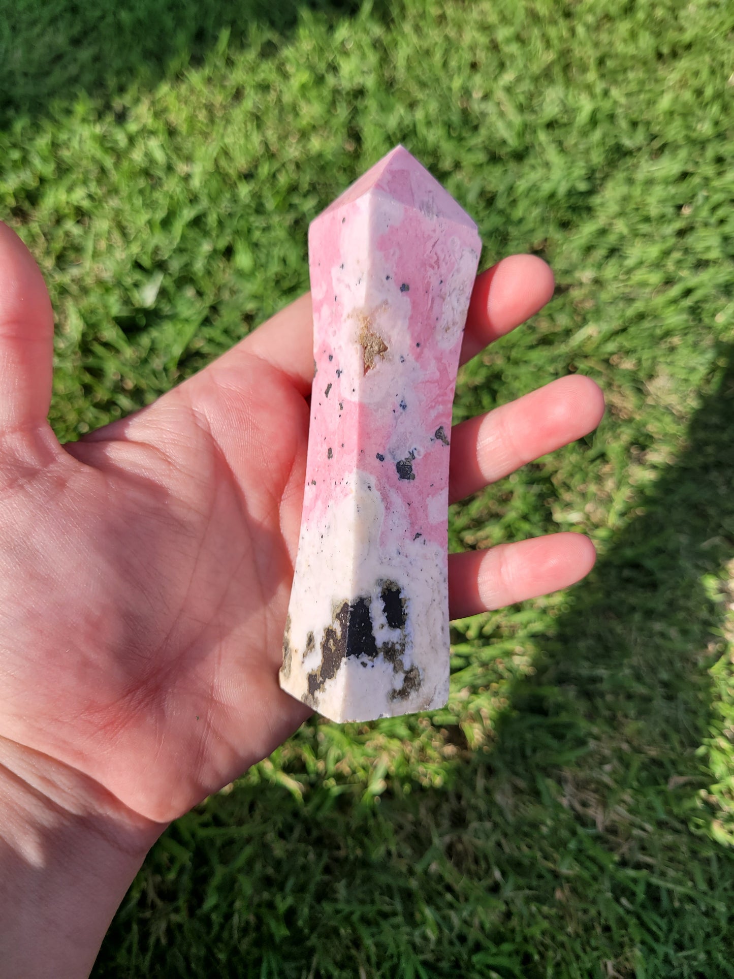 Peruvian Rhodonite Obolisk Towers