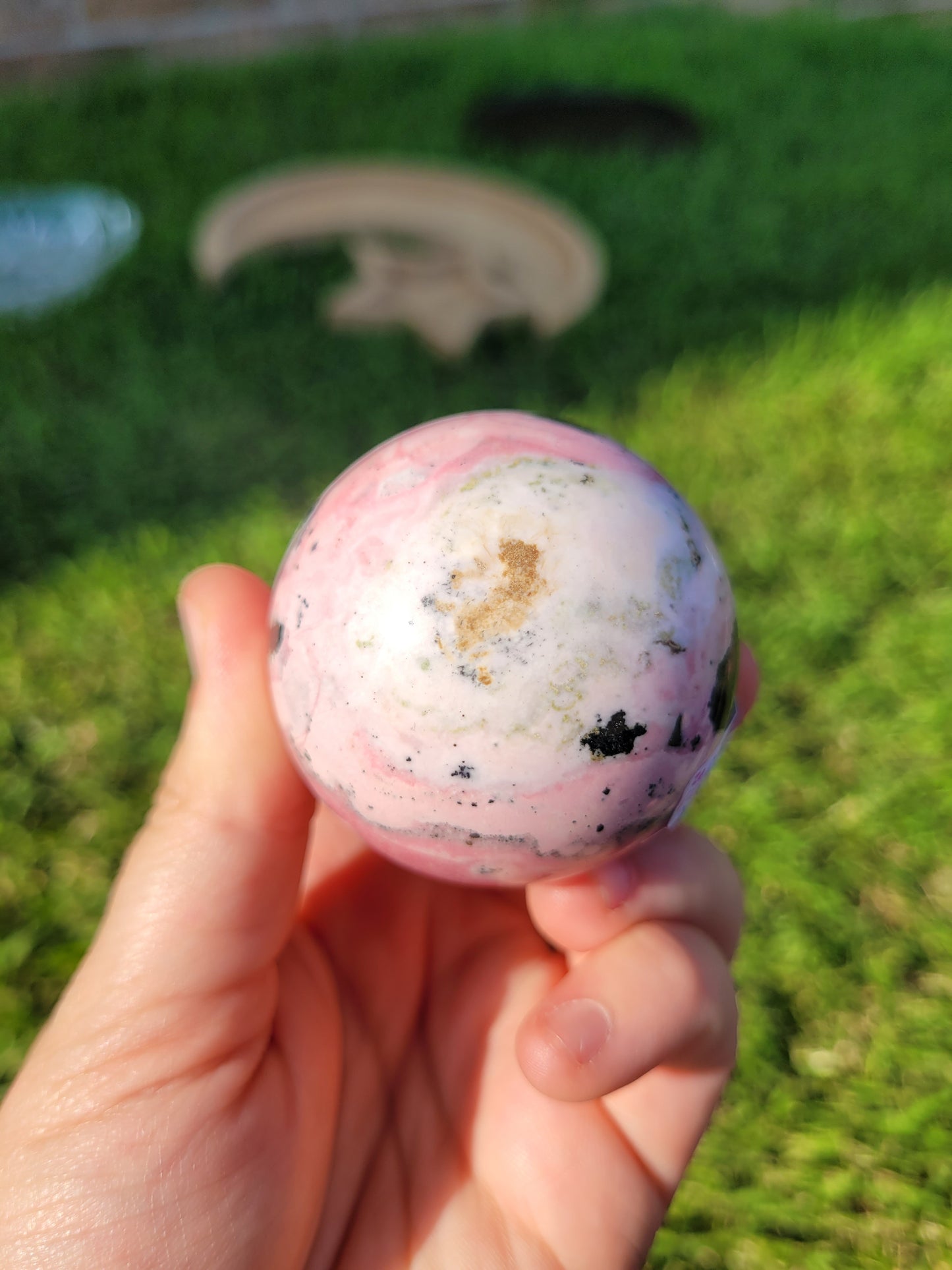 Peruvian Rhodonite Spheres