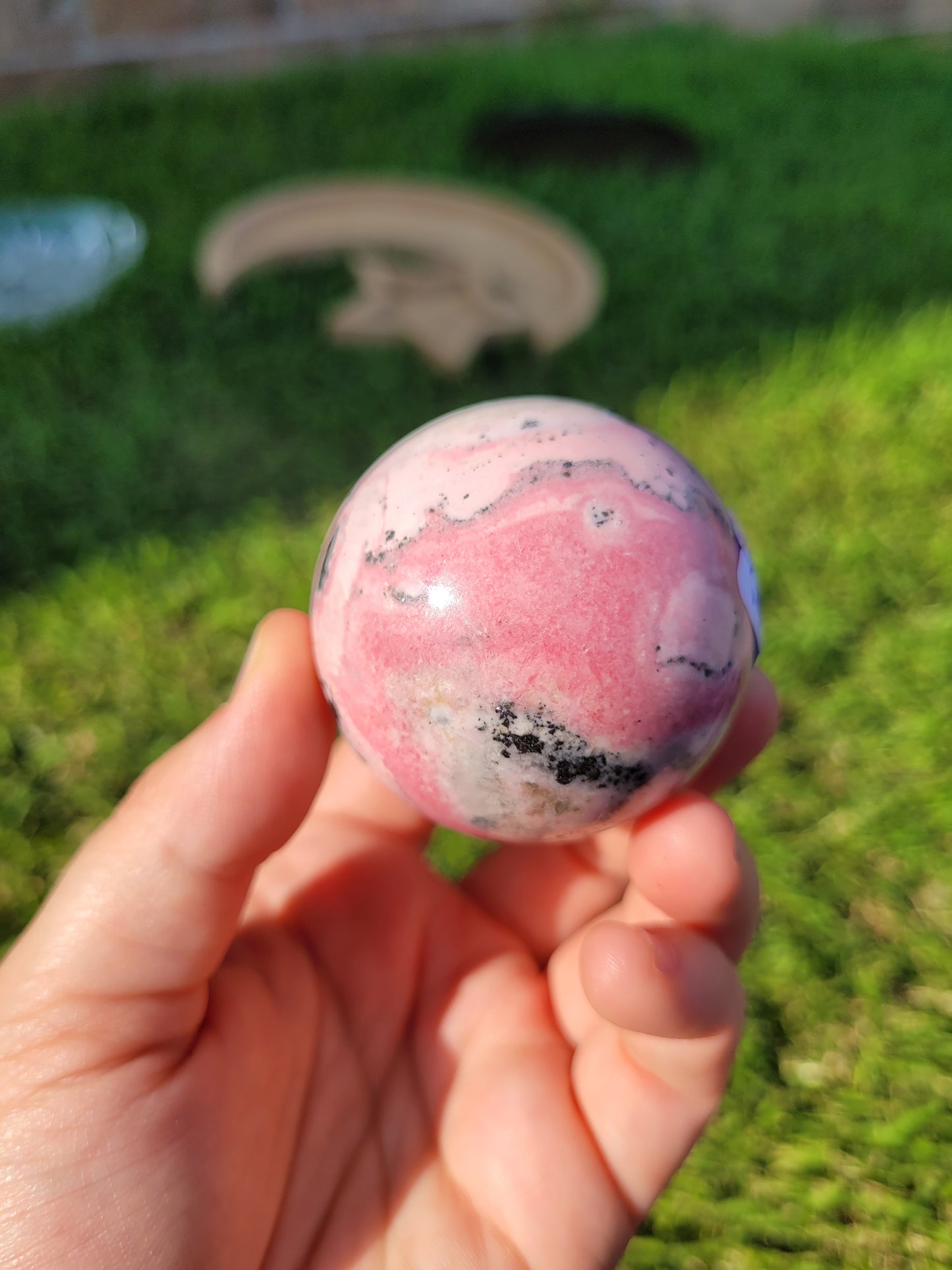 Peruvian Rhodonite Spheres