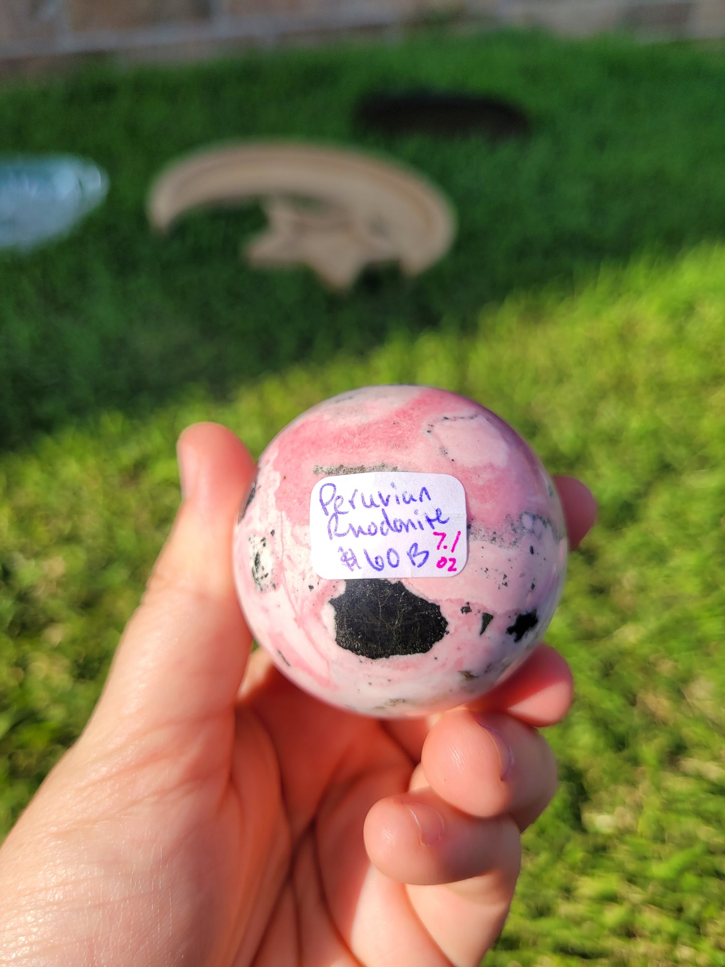 Peruvian Rhodonite Spheres