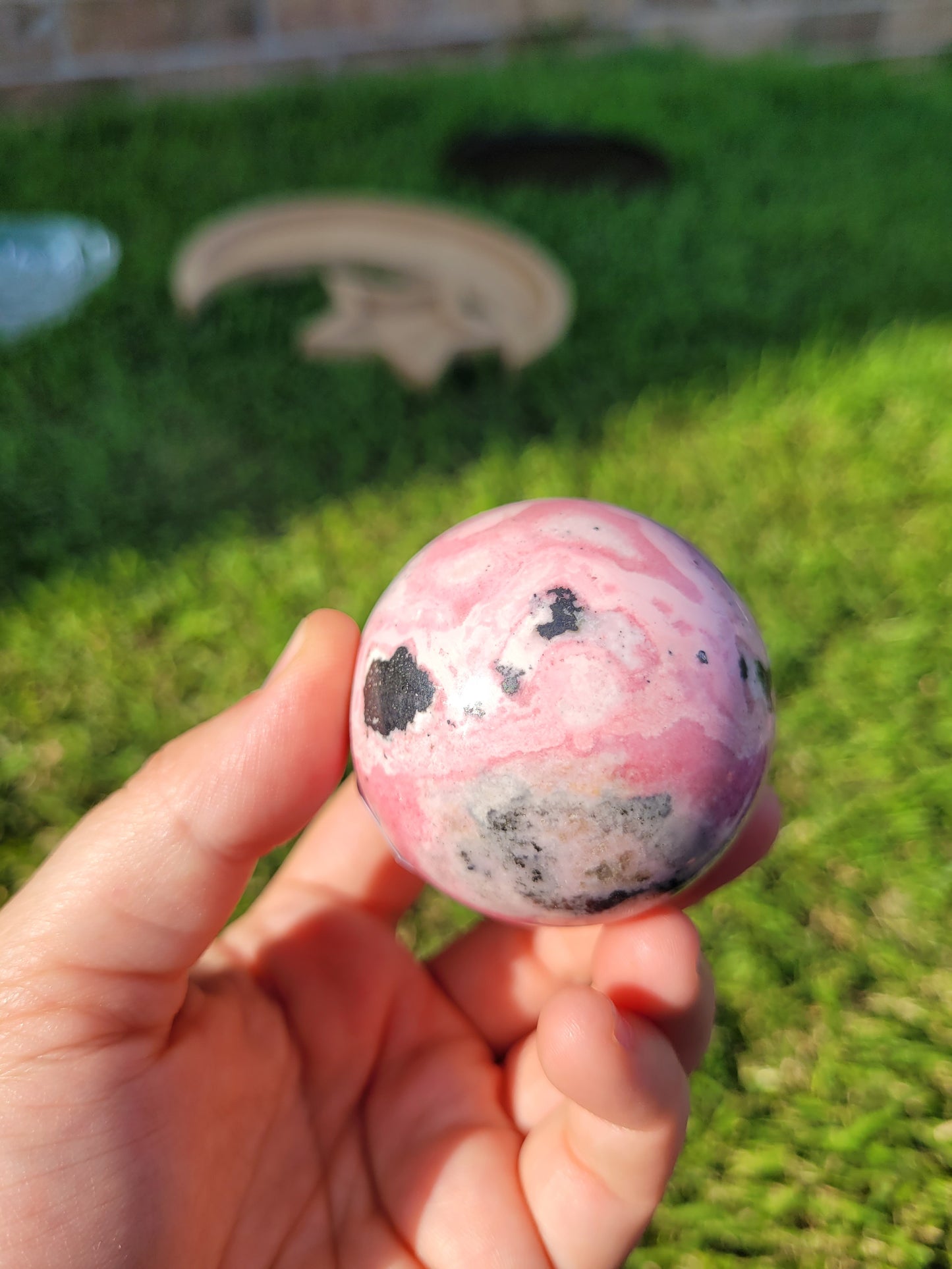 Peruvian Rhodonite Spheres
