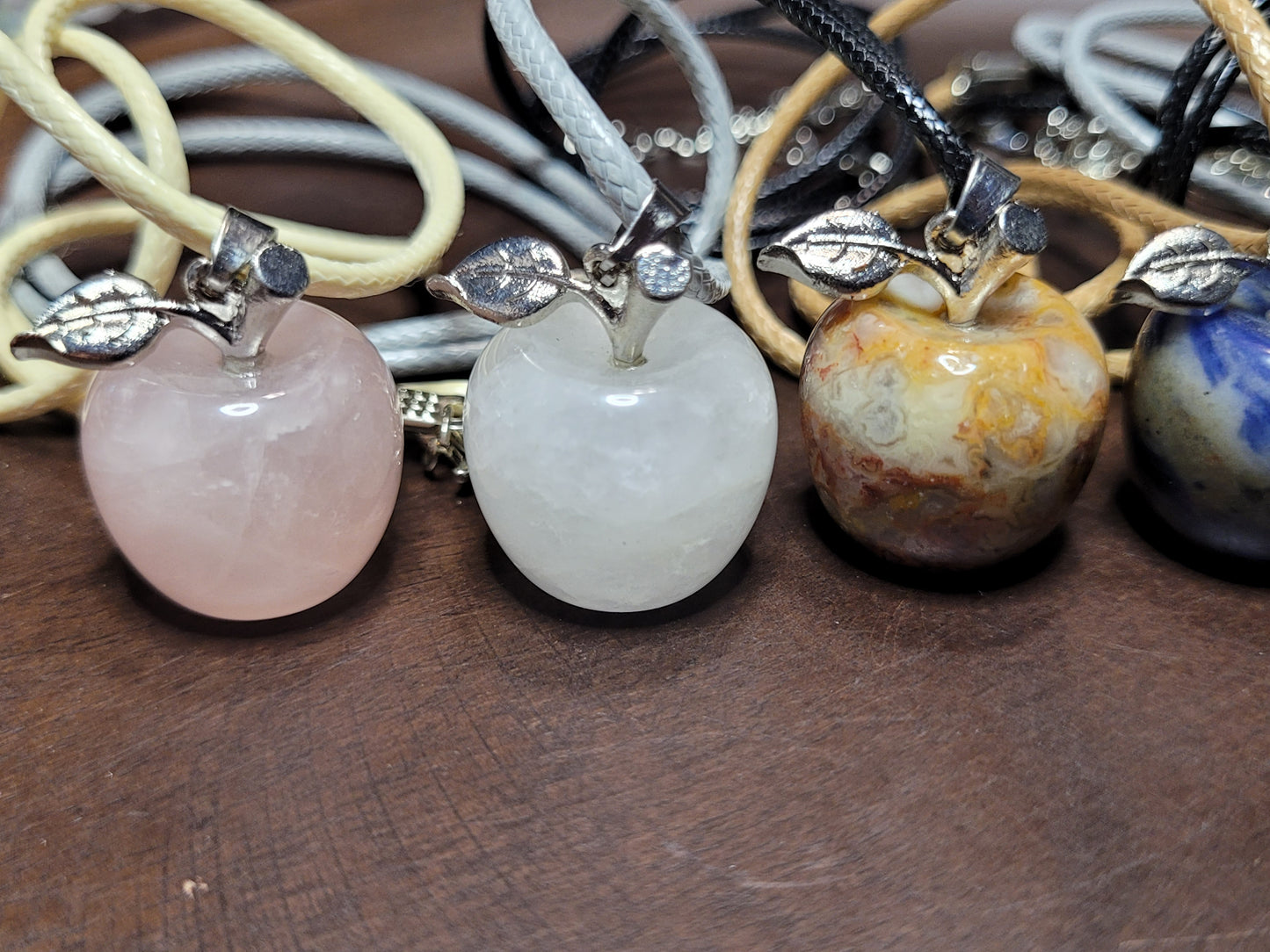 Crystal Apple Pendant Neckalces