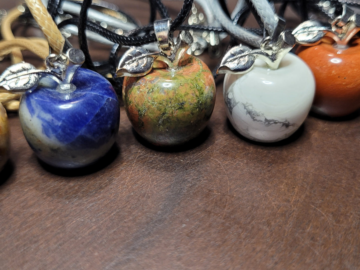 Crystal Apple Pendant Neckalces