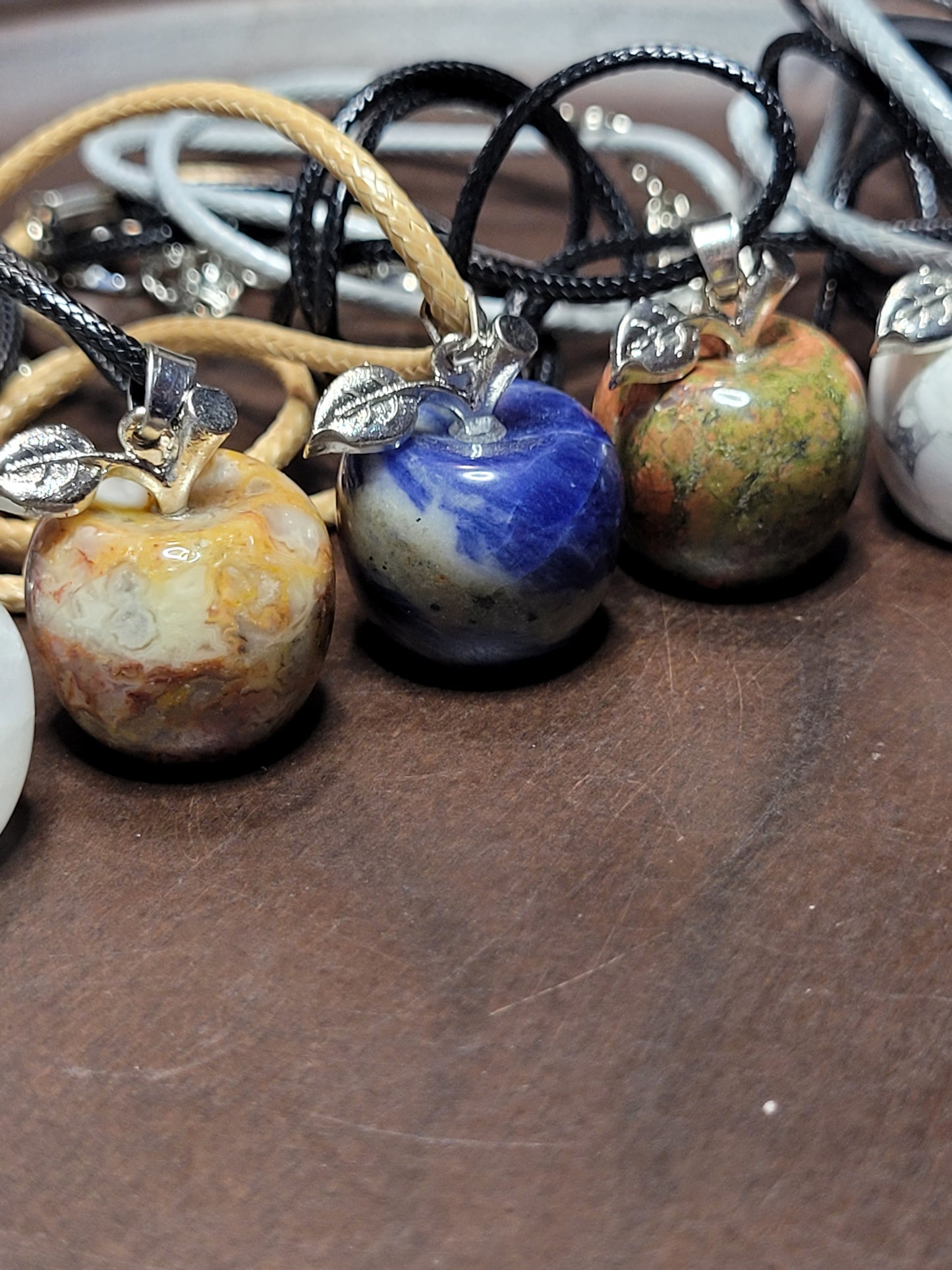 Crystal Apple Pendant Neckalces