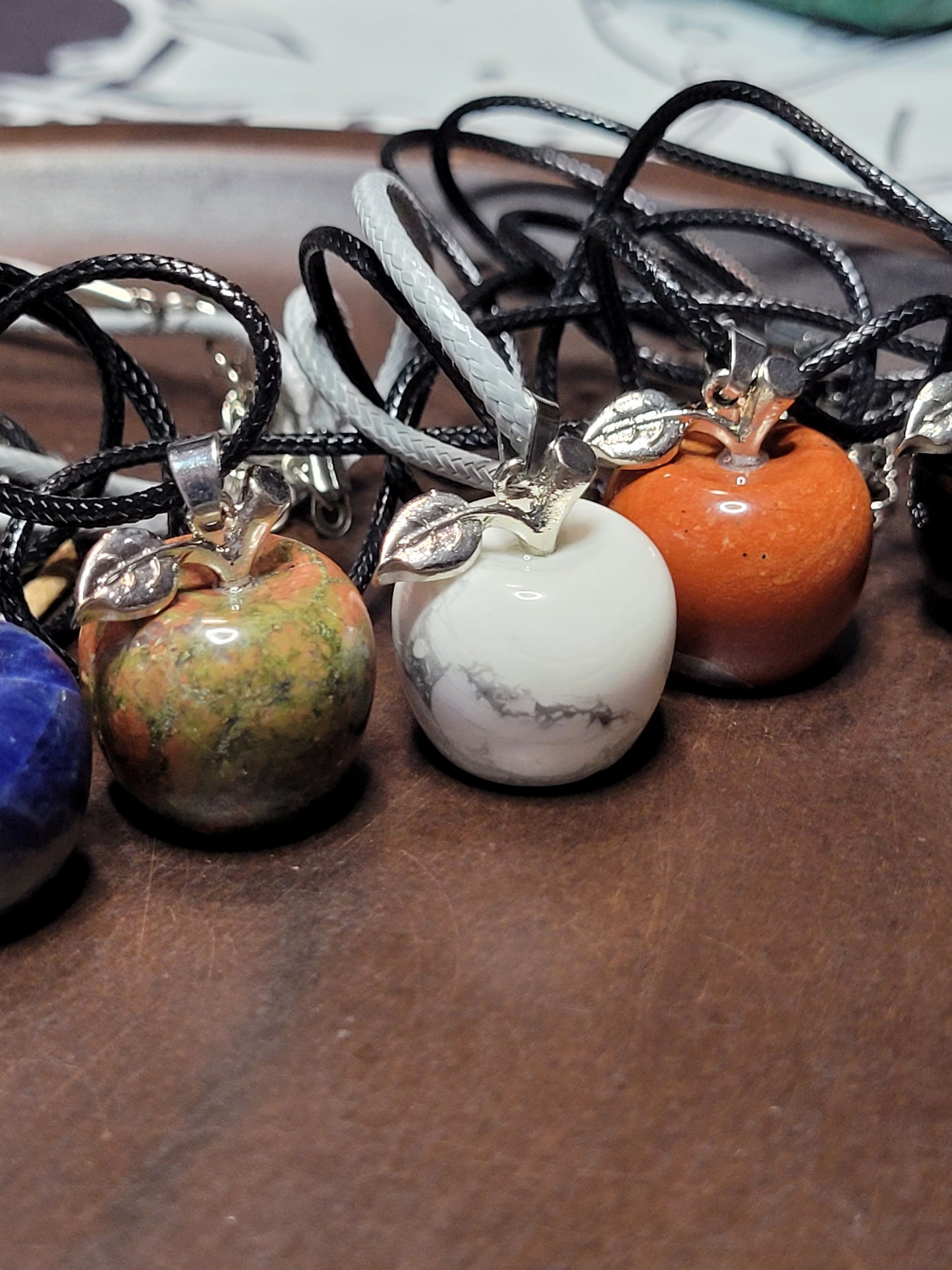 Crystal Apple Pendant Neckalces