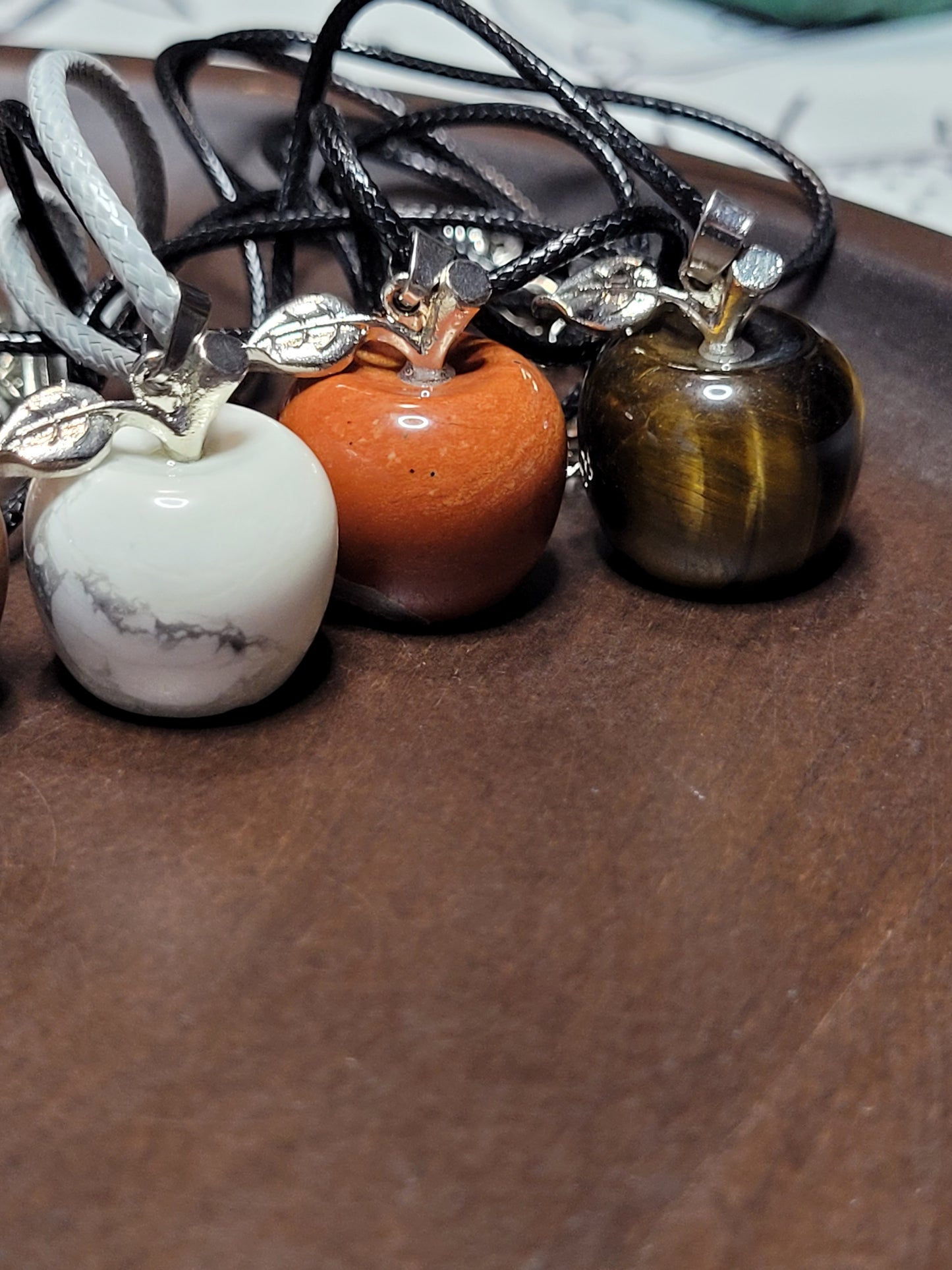 Crystal Apple Pendant Neckalces
