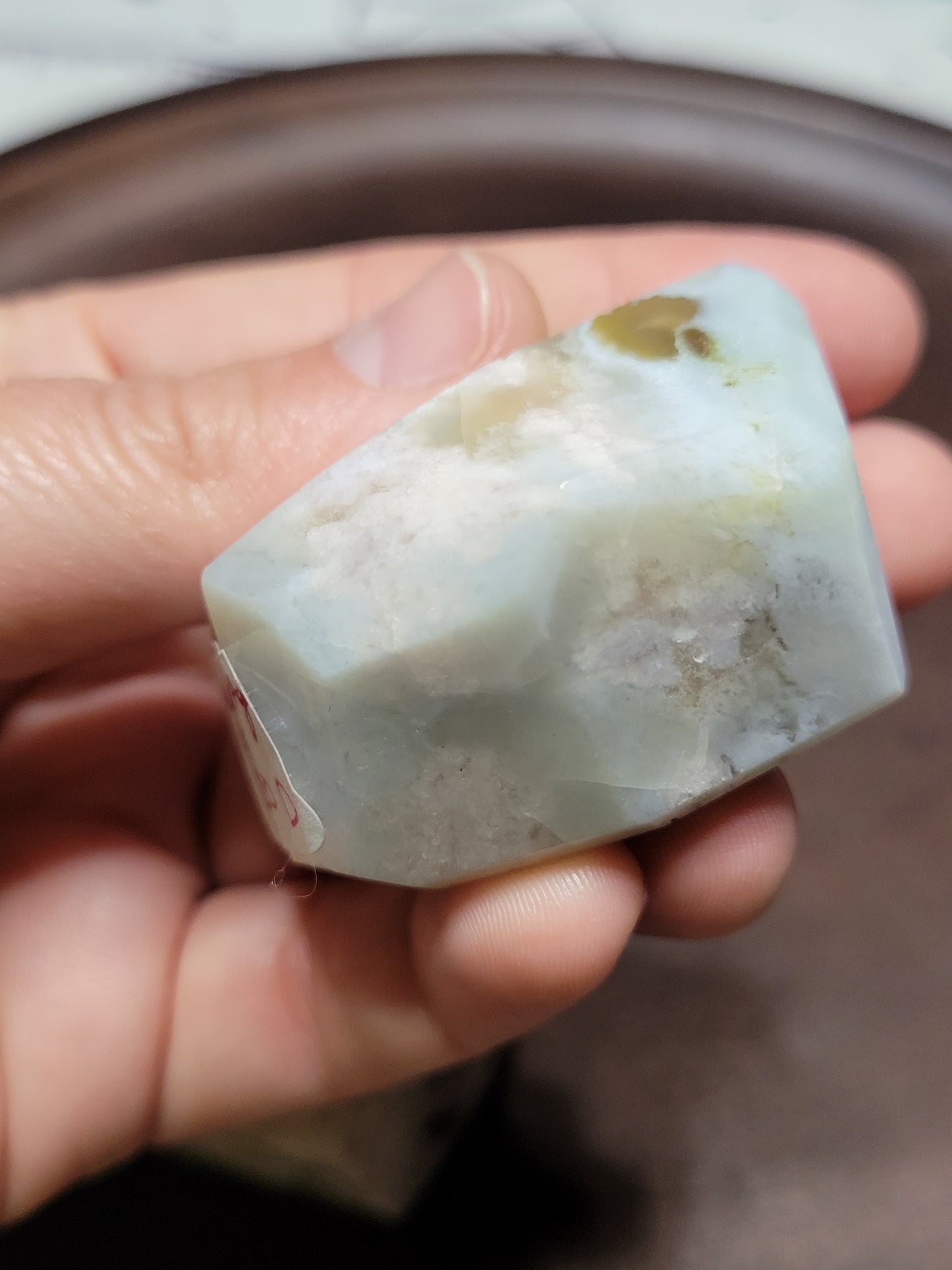 Blue/Cherry Flower Agate Freeforms
