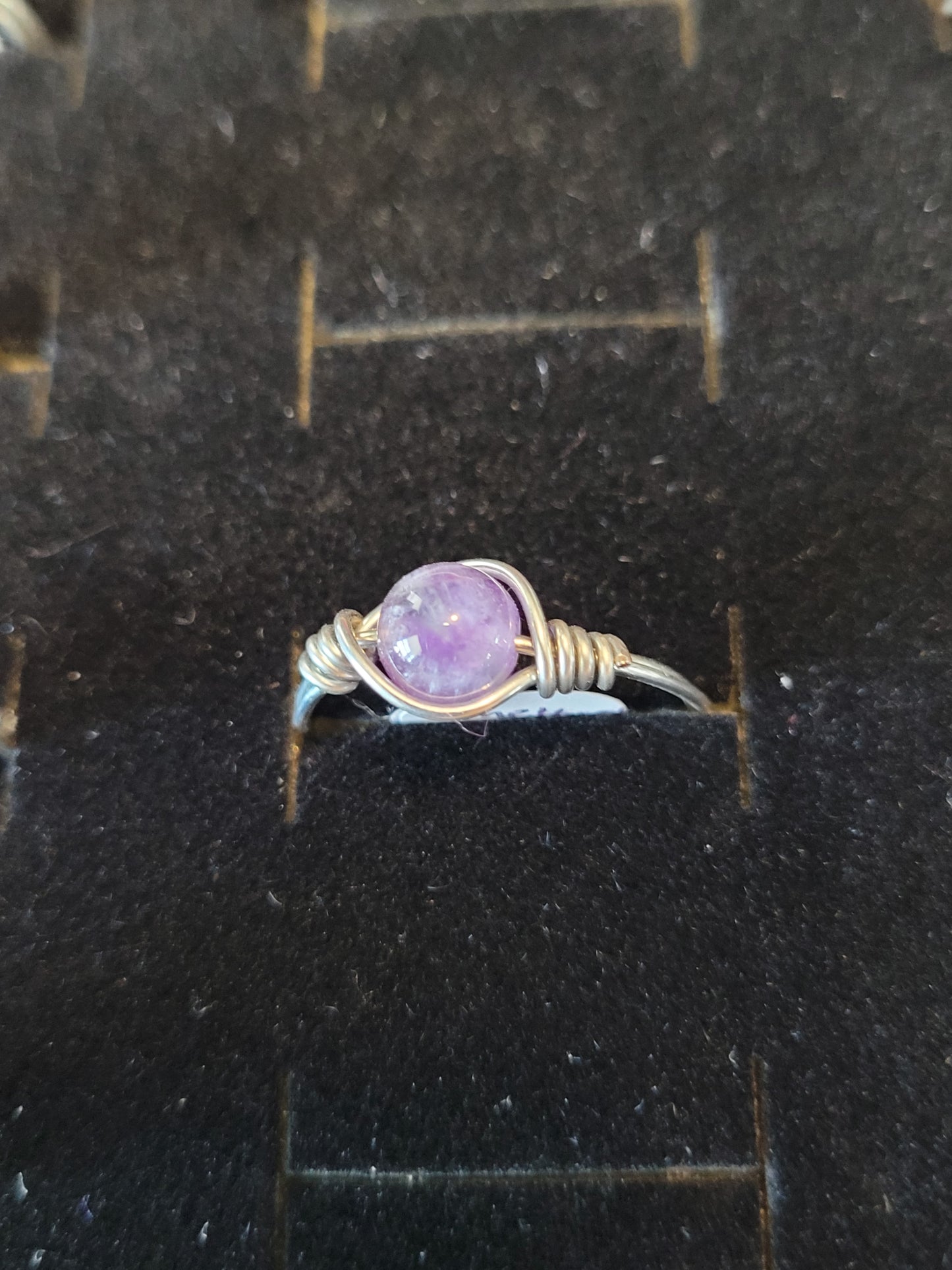 Gold & Silver Wire Wrapped Fidget Bead Rings
