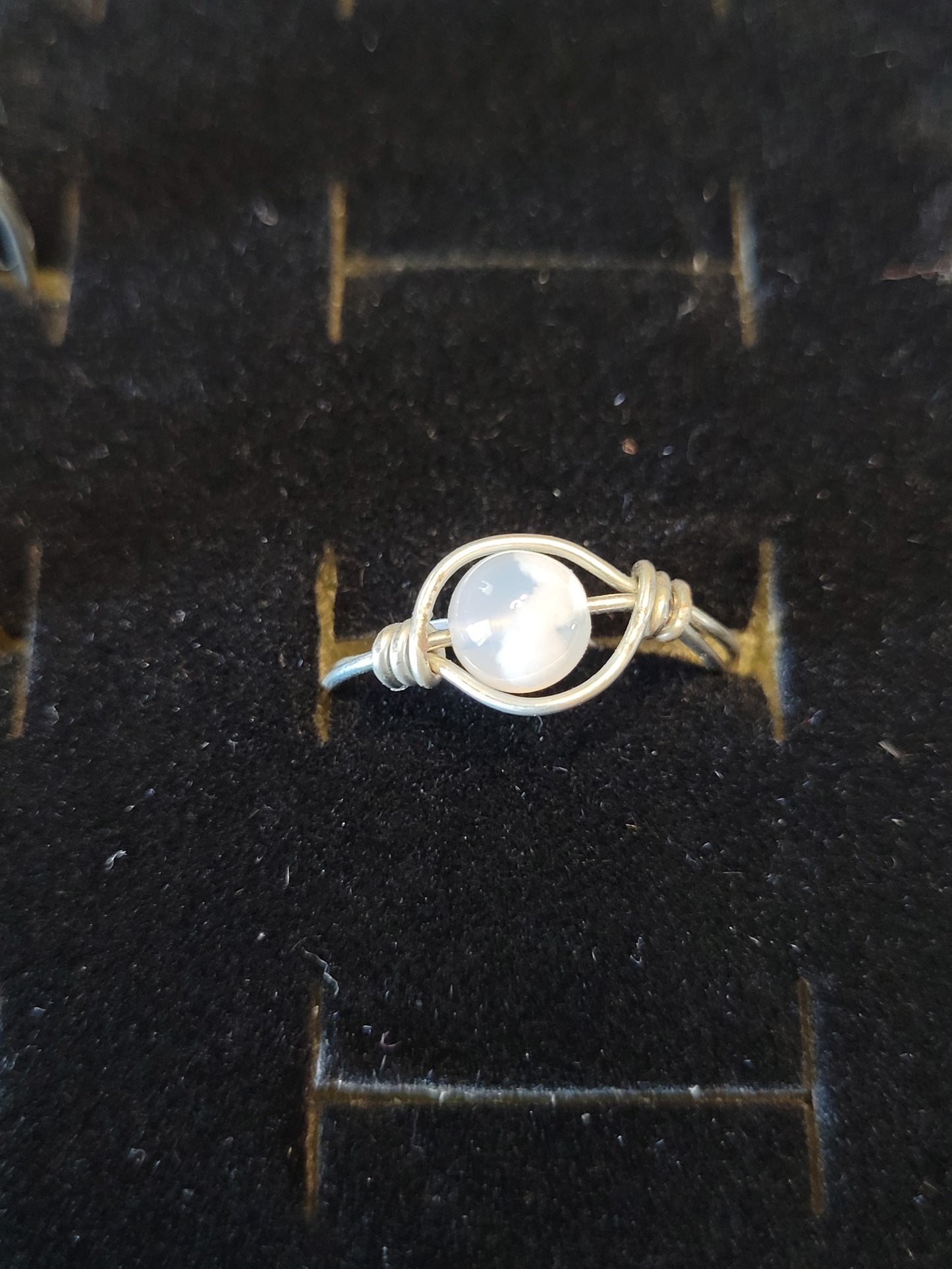 Gold & Silver Wire Wrapped Fidget Bead Rings