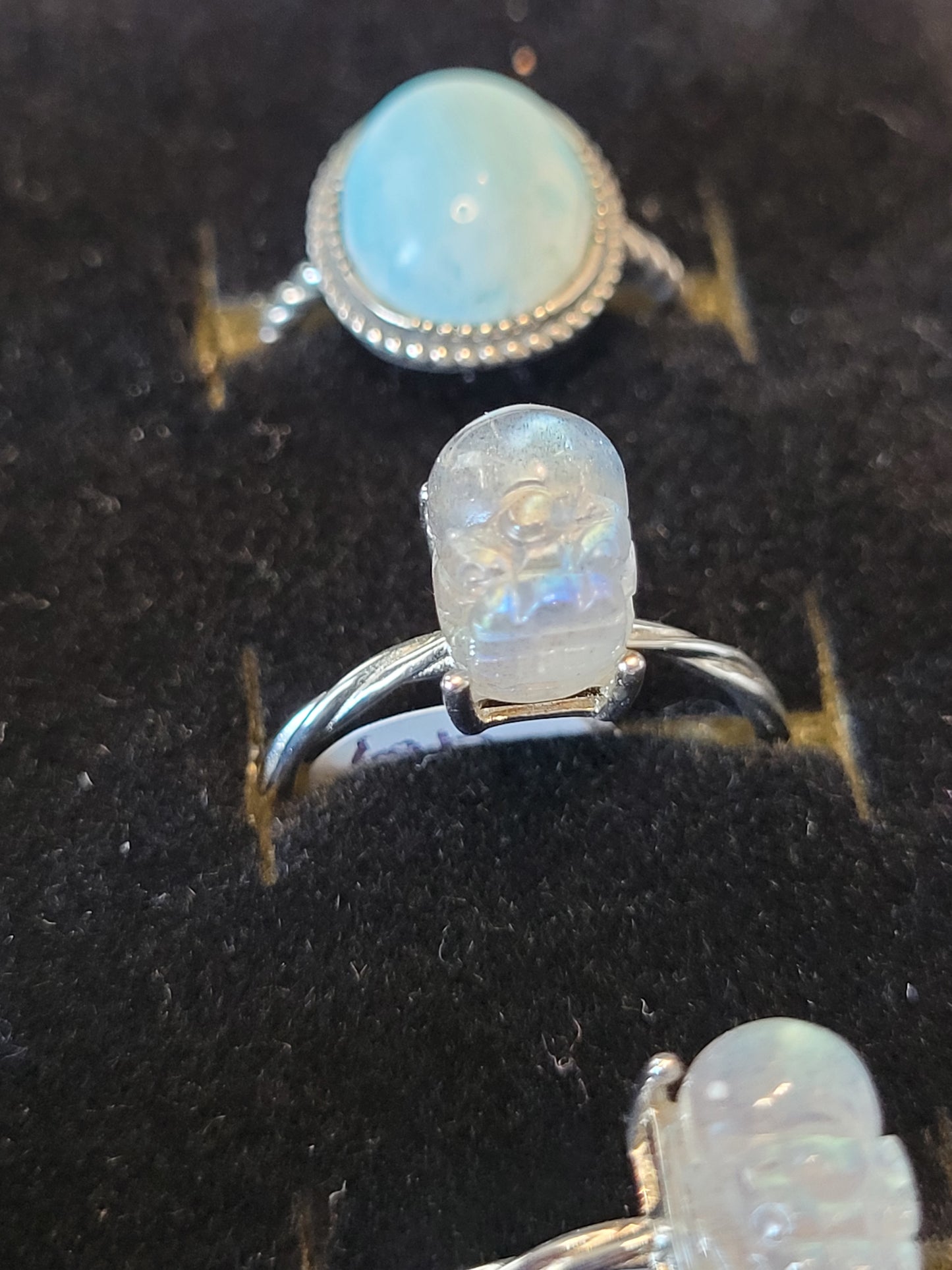 .925 Silver, Adjustable, Labradorite Pixiu ring