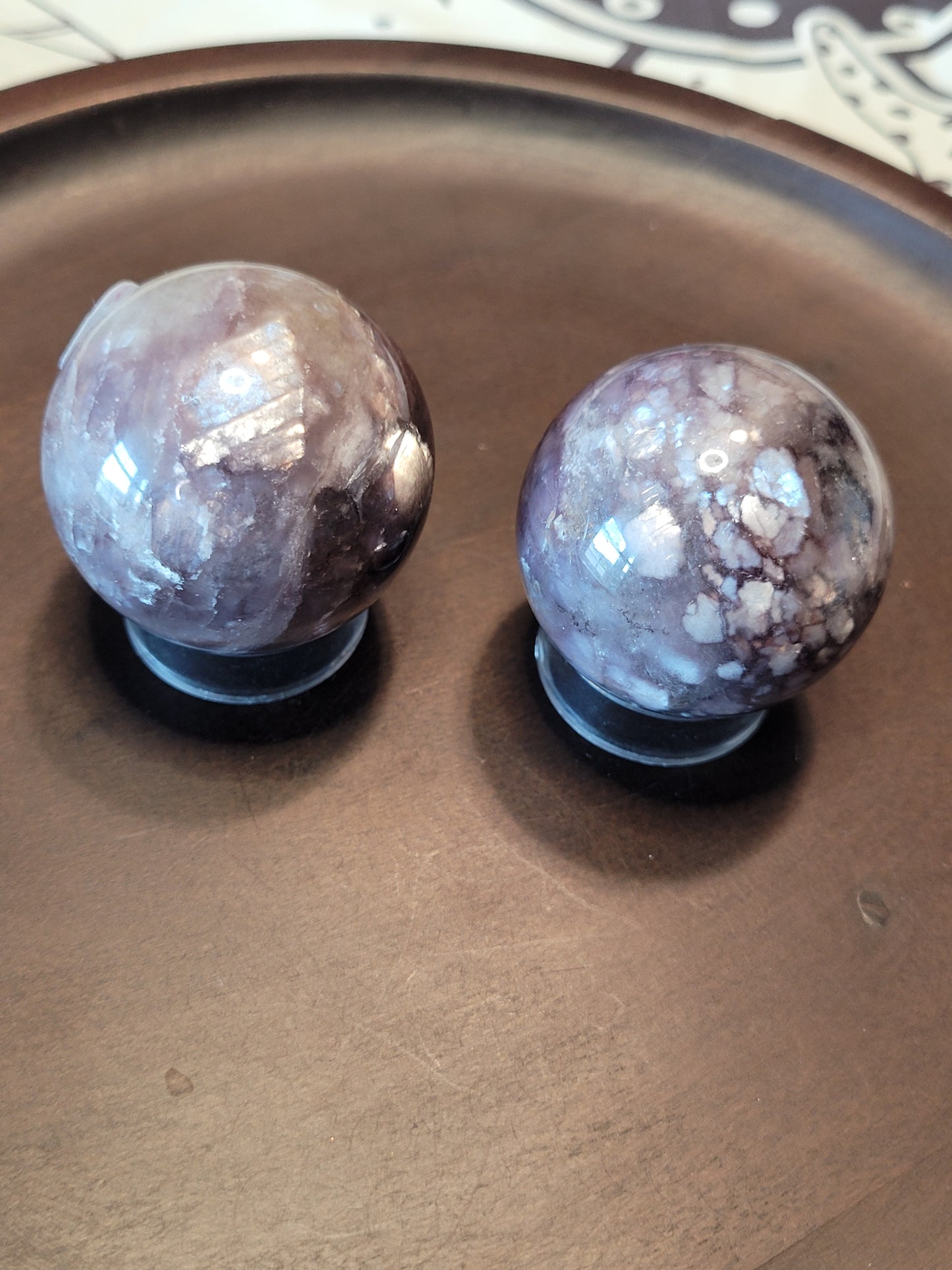 Lepidolite Spheres - High Quality