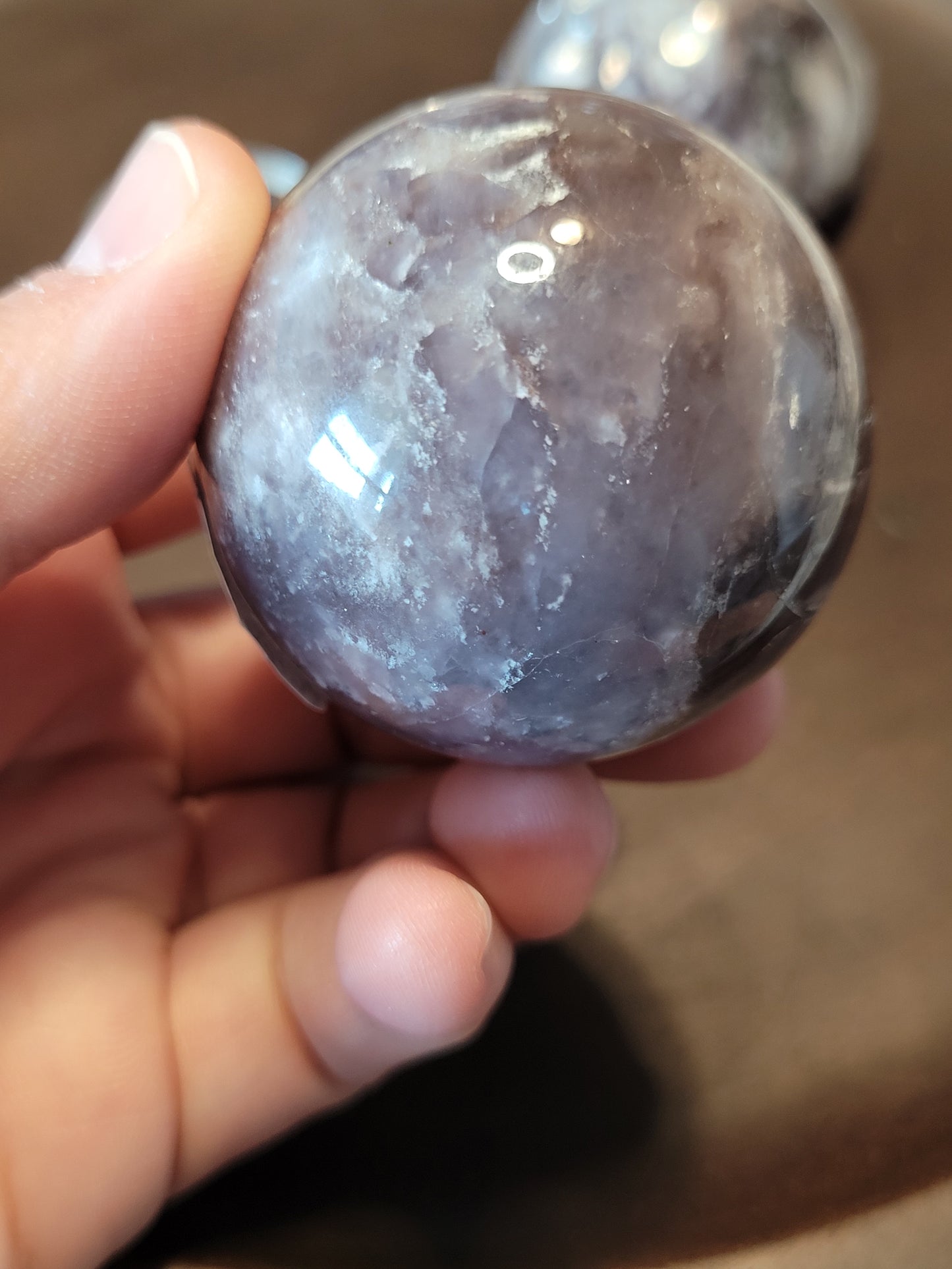 Lepidolite Spheres - High Quality