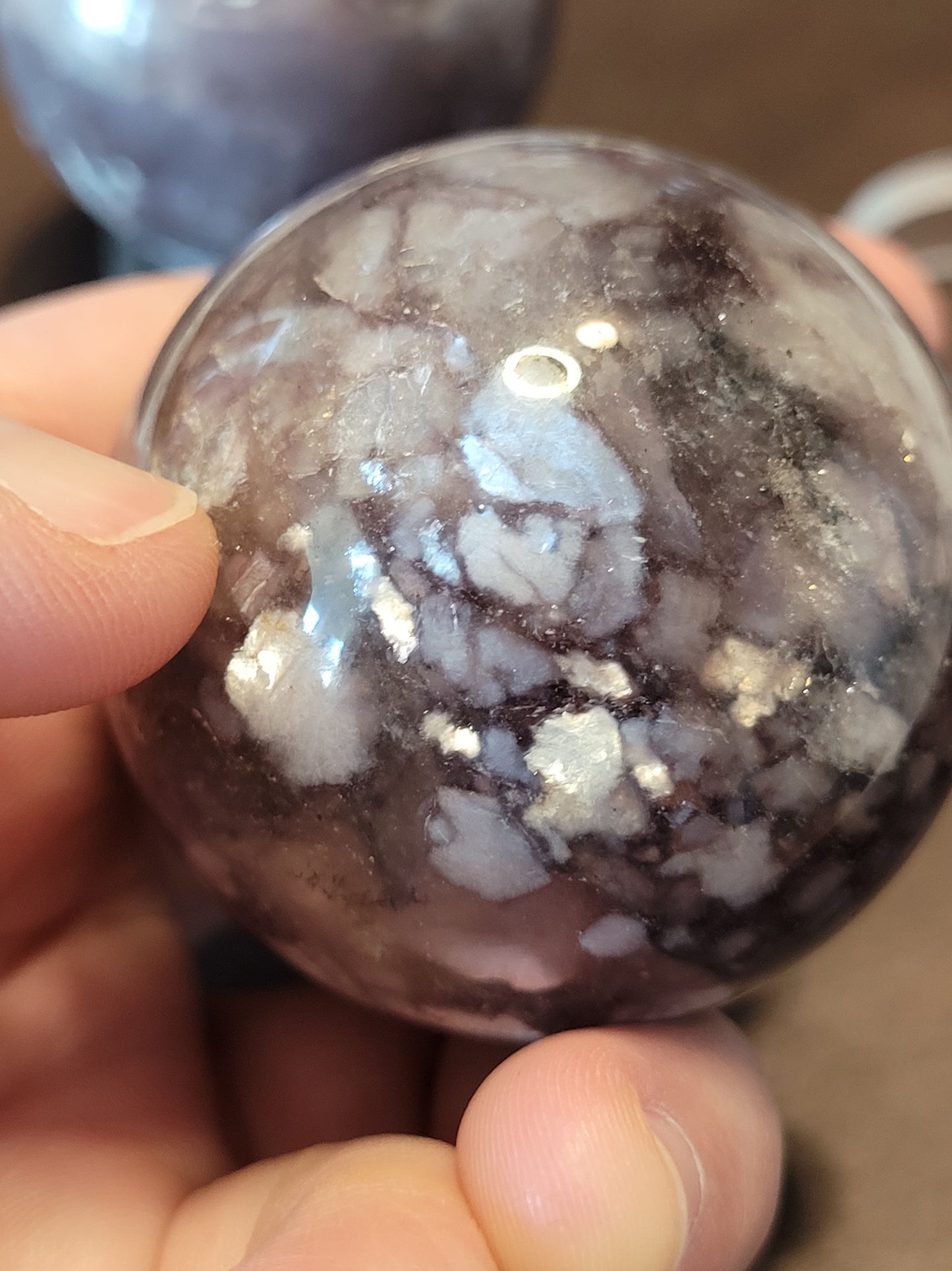 Lepidolite Spheres - High Quality