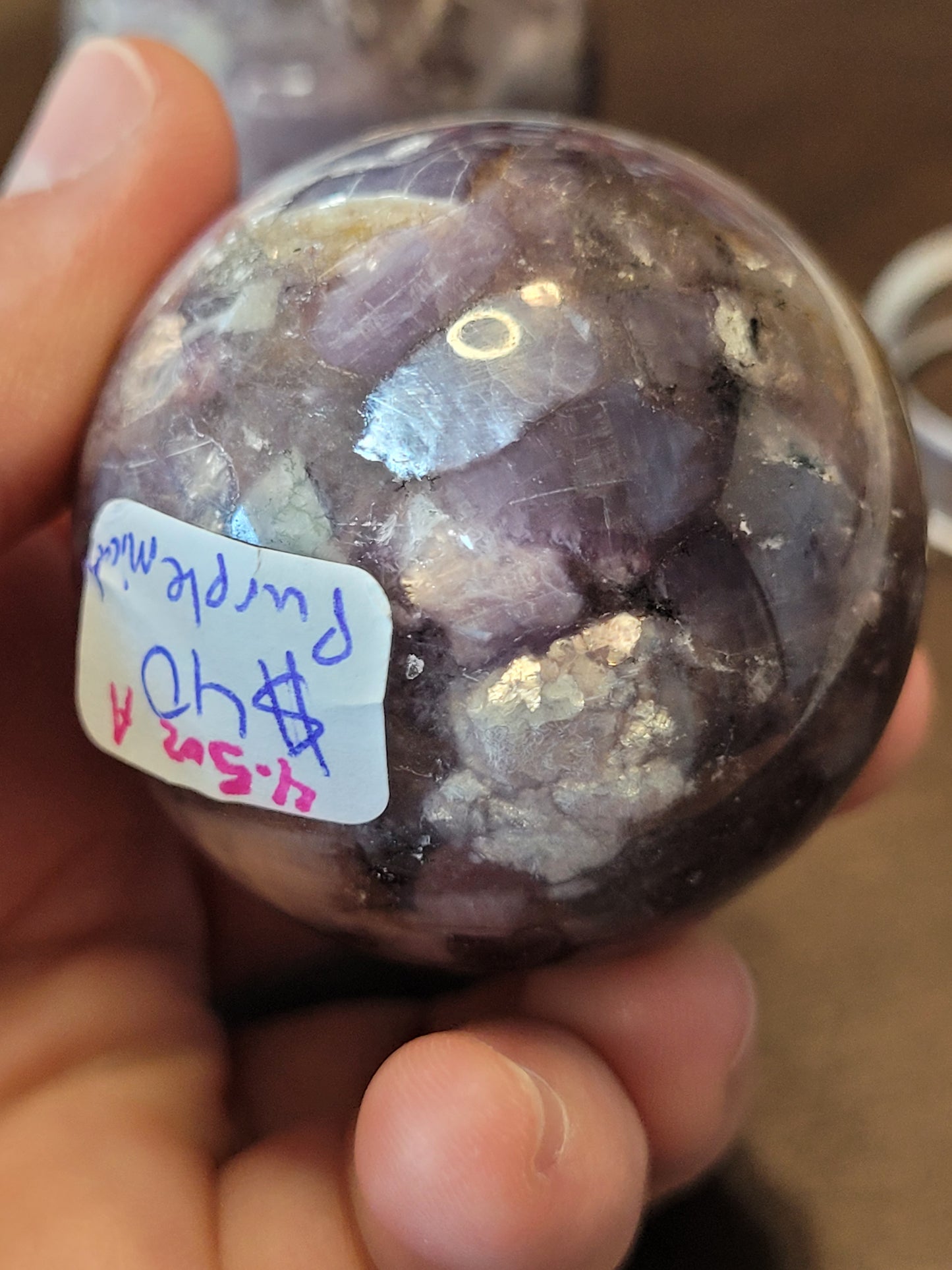 Lepidolite Spheres - High Quality