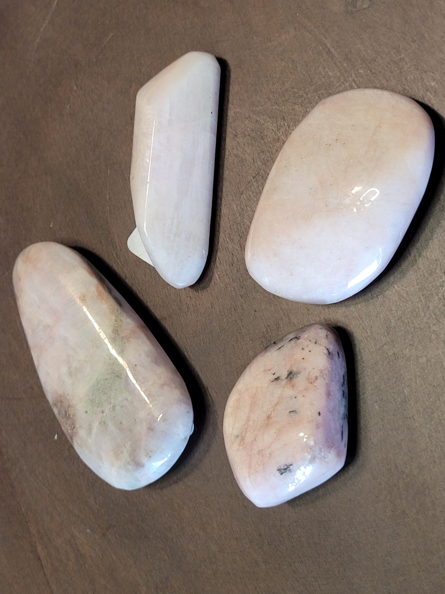 Polished Pink Kunzite chunks