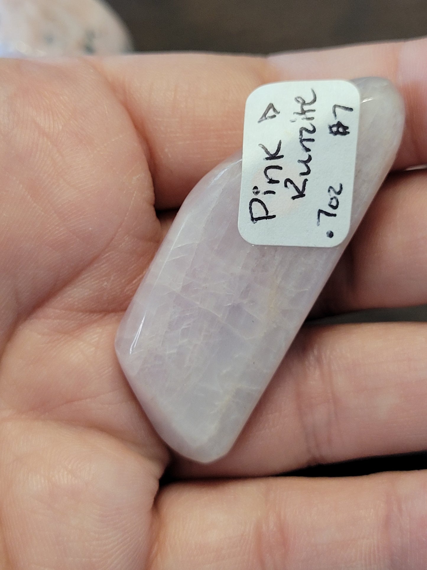 Polished Pink Kunzite chunks