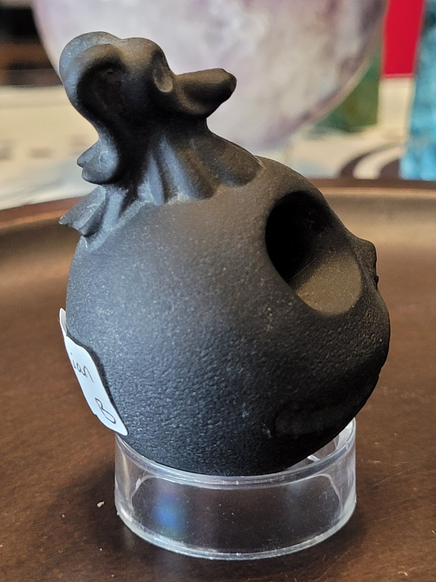 Matte Black Obsidian Jack & Zero Carving