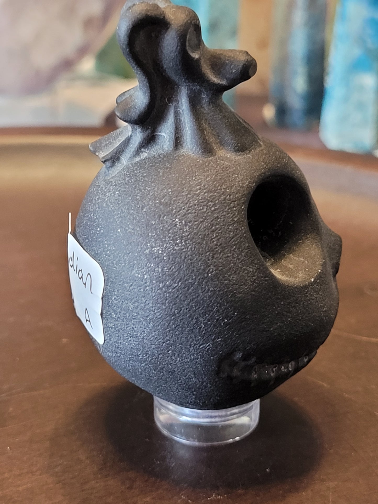 Matte Black Obsidian Jack & Zero Carving