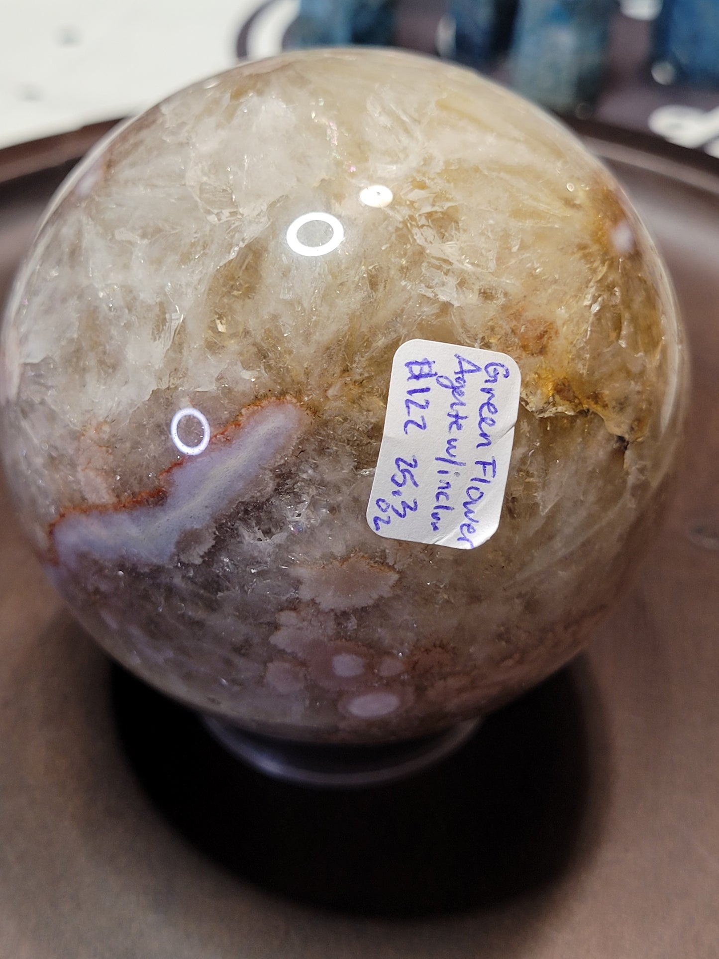Cherry Flower Agate Spheres