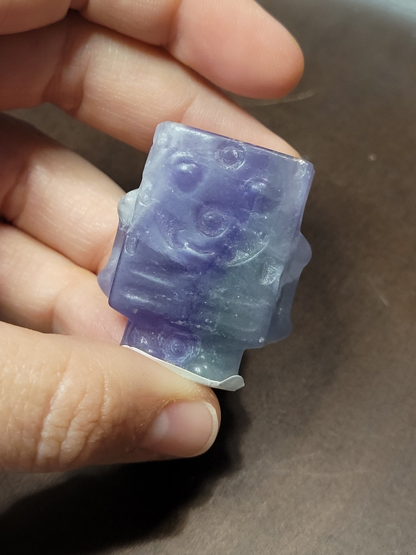 Small Rainbow Fluorite Spongebob