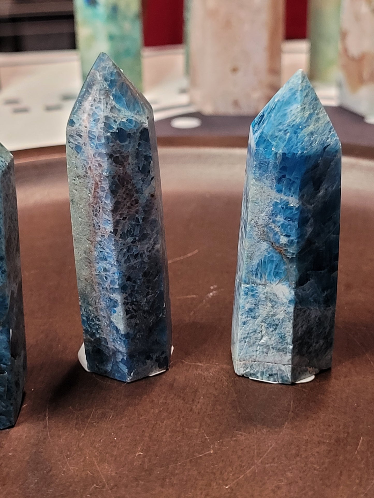 Blue Apatite Towers - small