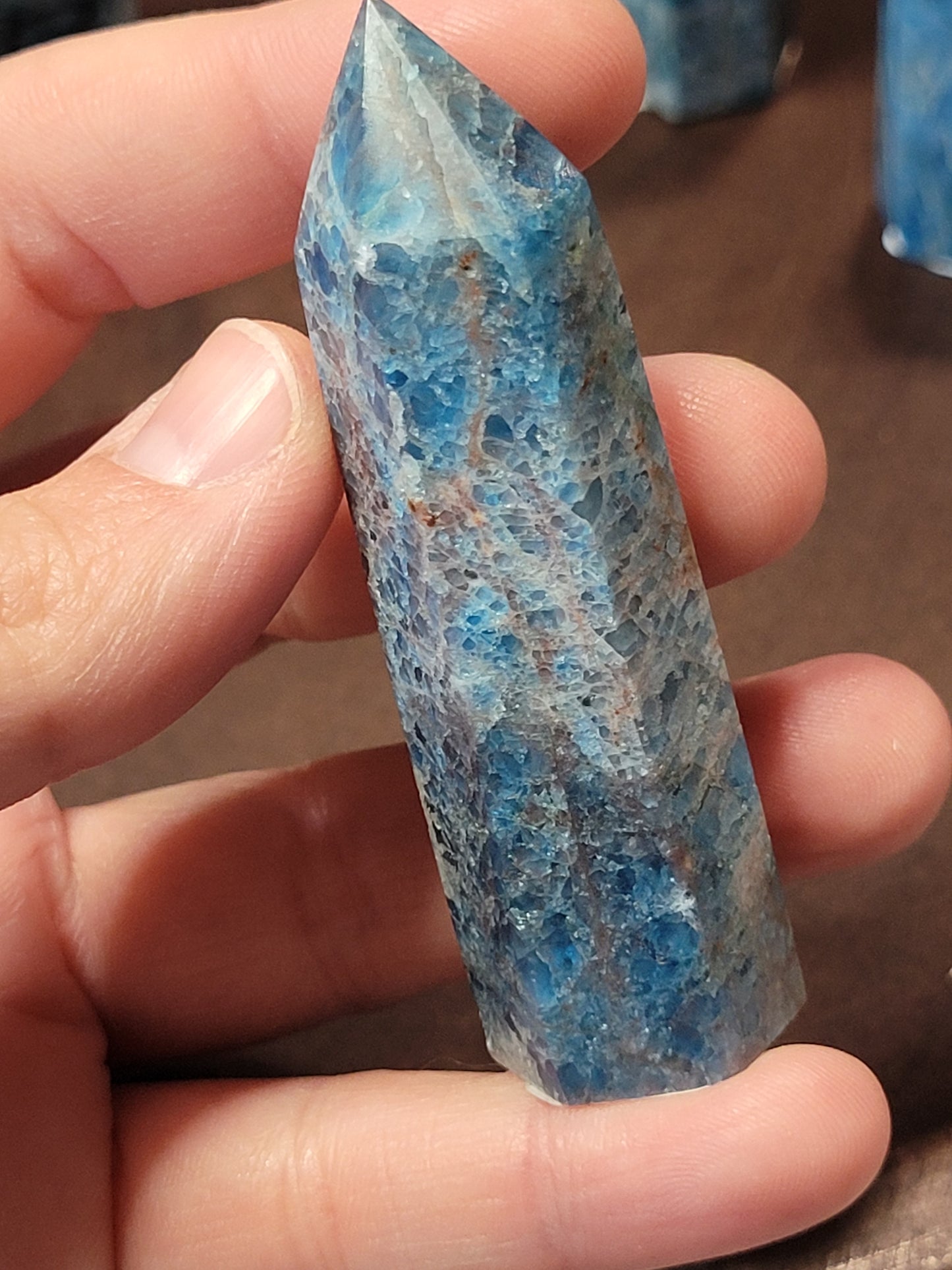 Blue Apatite Towers - small