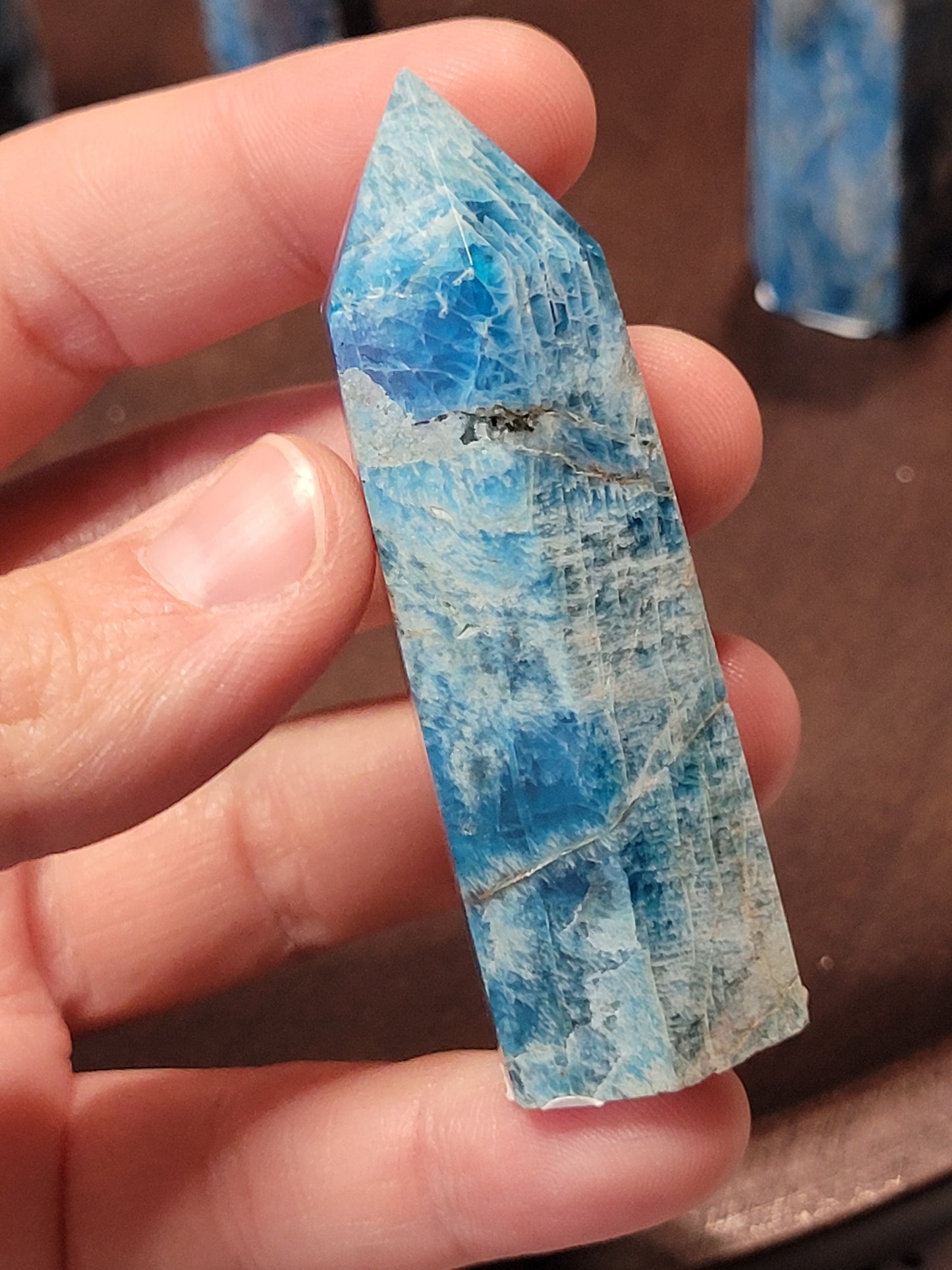 Blue Apatite Towers - small