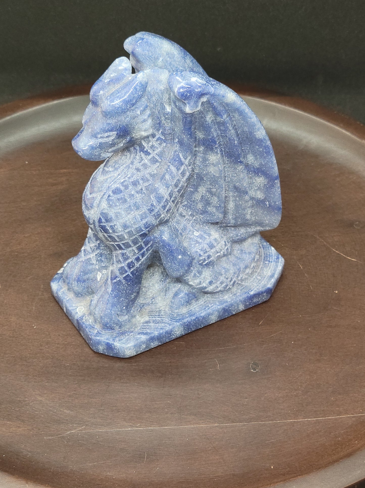 Blue Aventurine Dragon - Large