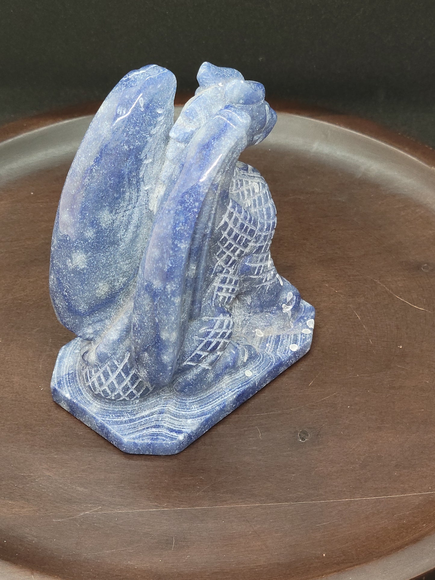 Blue Aventurine Dragon - Large