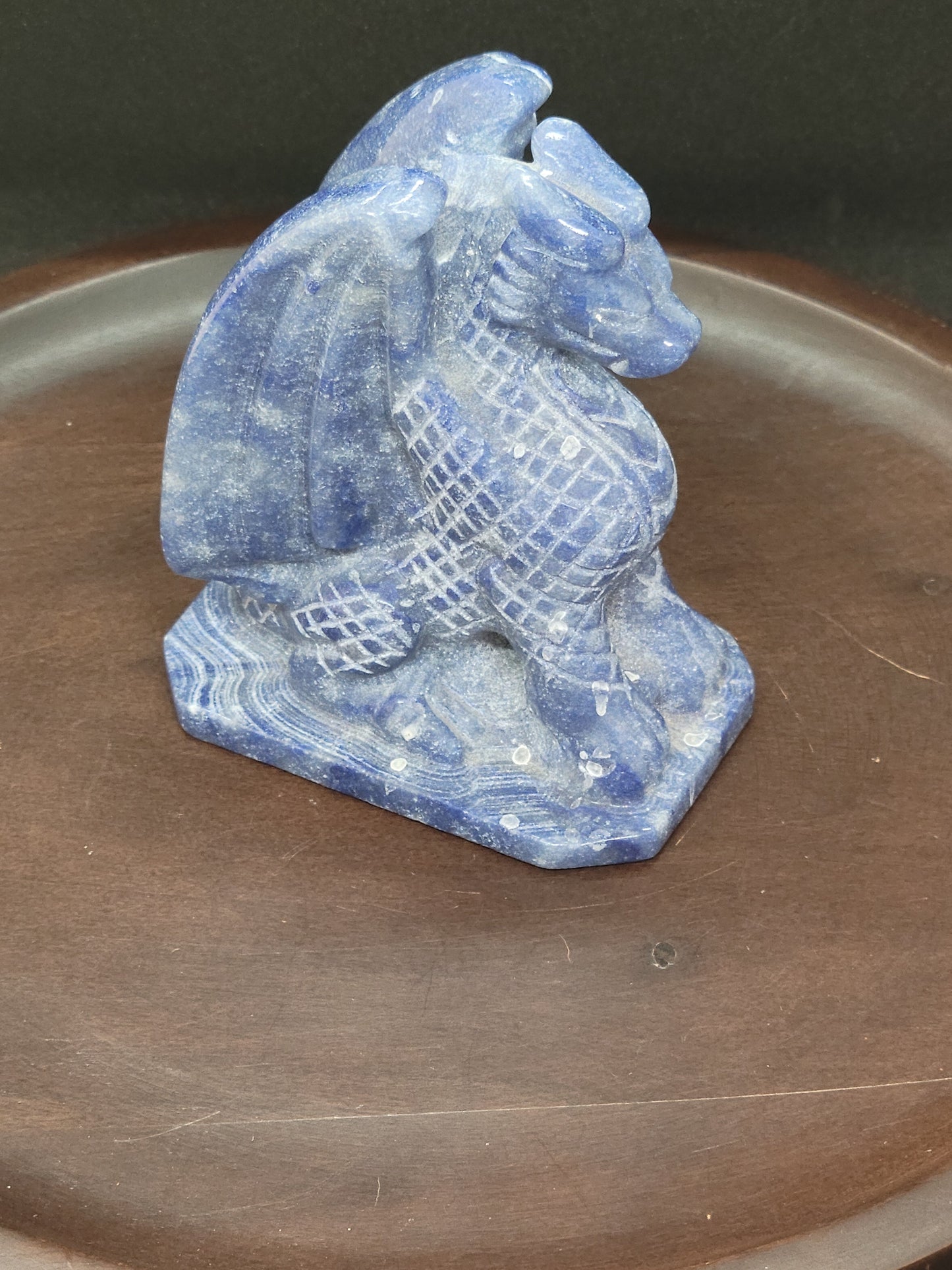 Blue Aventurine Dragon - Large